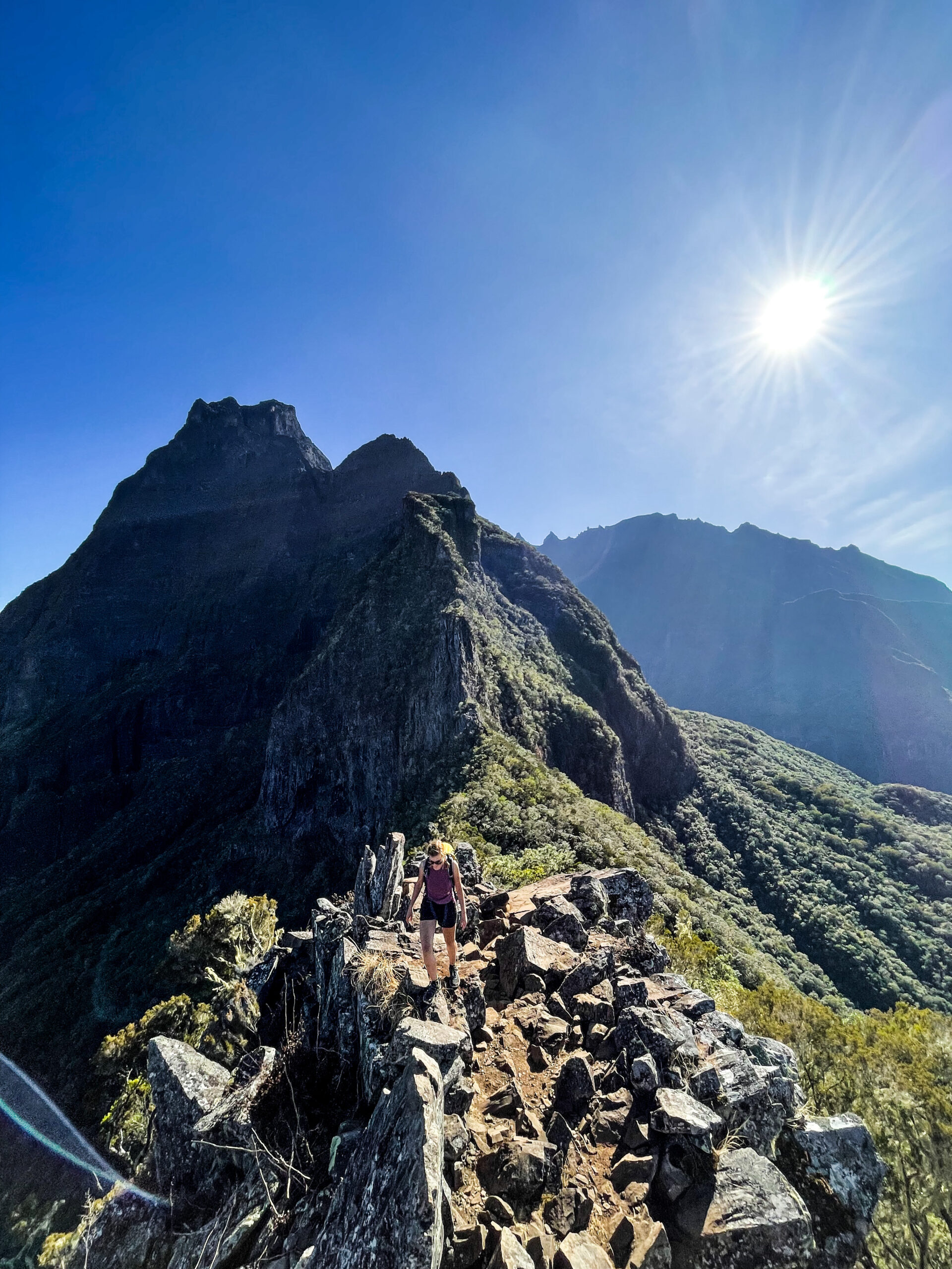 Traversée des 3 Salazes Cilaos Réunion escalade alpinisme climb climbing Mafate