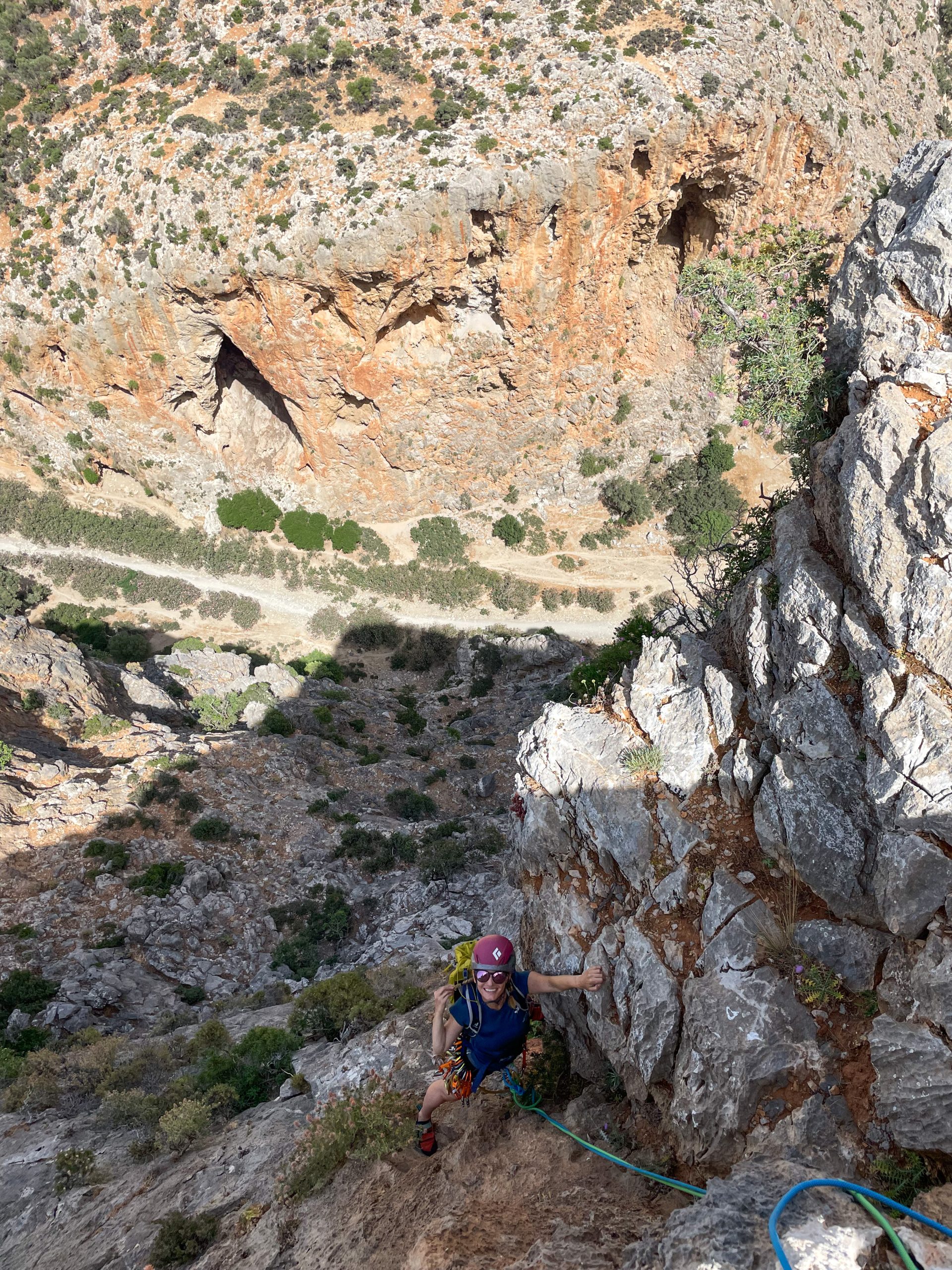 grande voie Escalade Grèce île Crète Agio Faranfo Farago Le syndrome de Calimero climb climbing