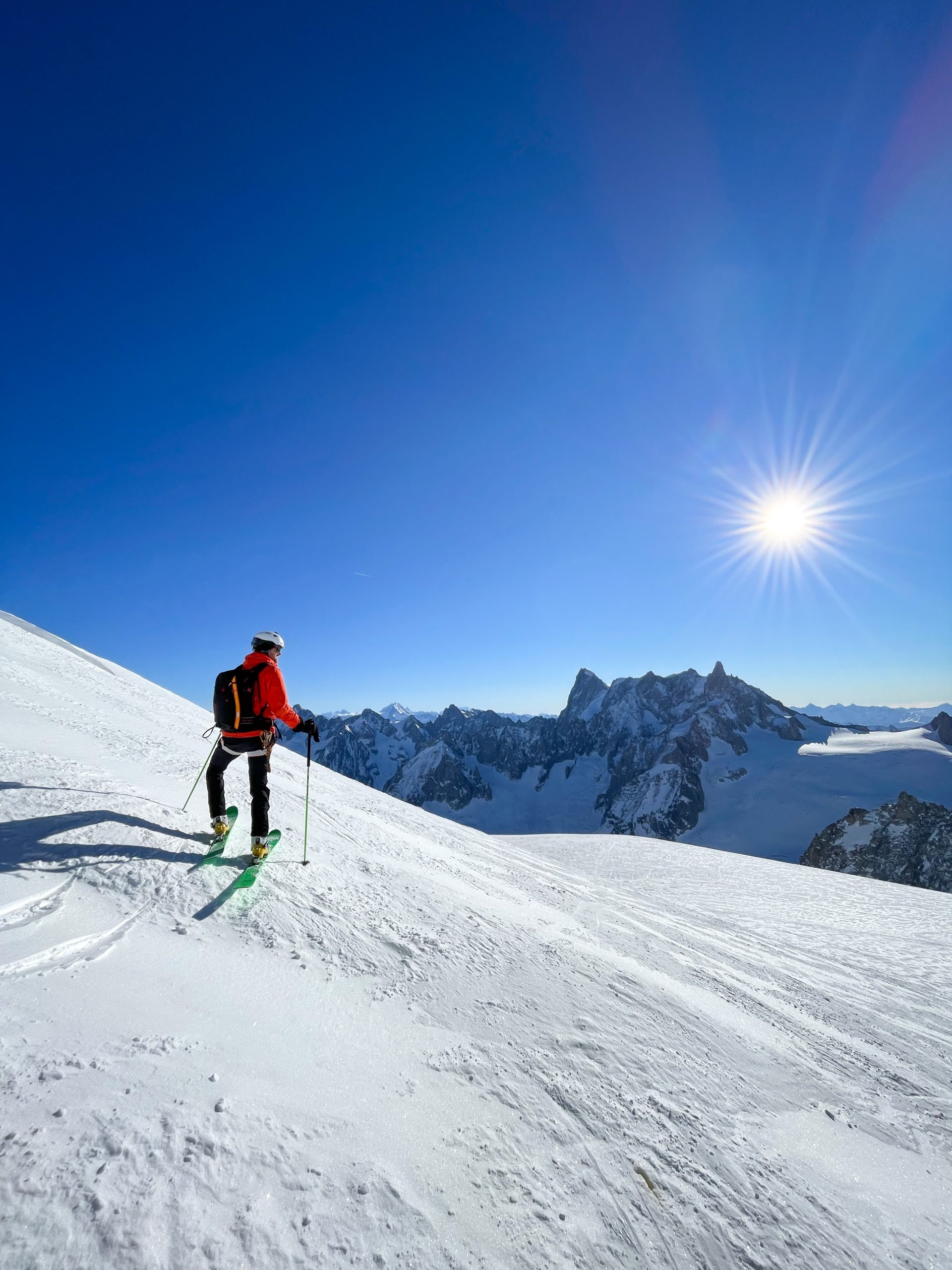 Brèche Puiseux Périade bivouac Mont Mallet Grandes Jorasses Chamonix Mont Blanc Vallée Blanche ski randonnée alpinisme