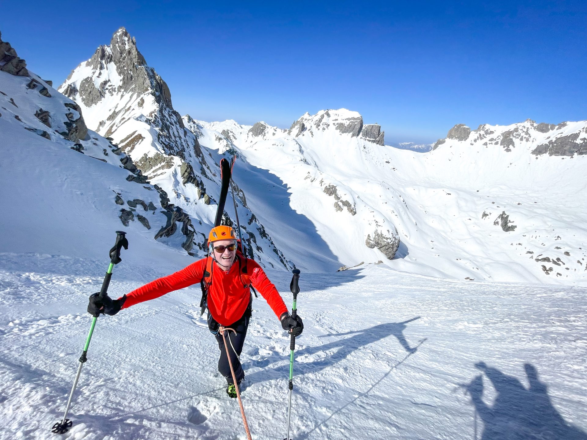 Beaufortain ski de randonnée alpinisme couloir refuge Presset aiguille de la Nova