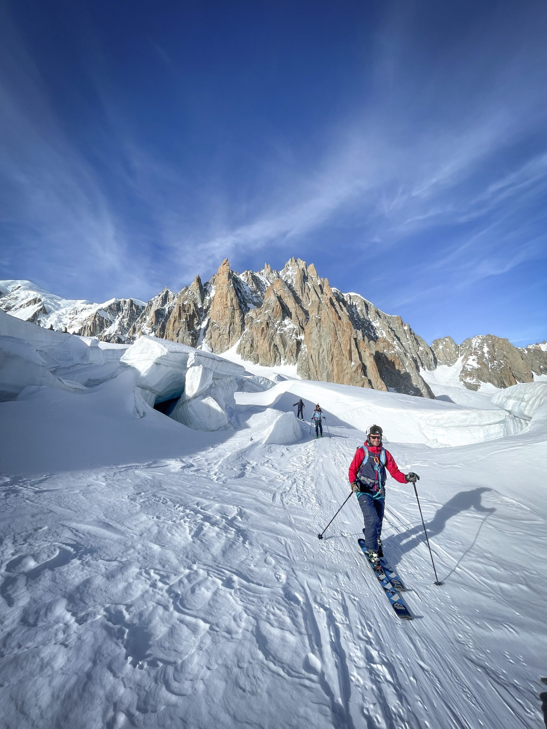 col d'Entrèves pente de la Vierge Chamonix Mont Blanc Vallée Blanche ski randonnée alpinisme