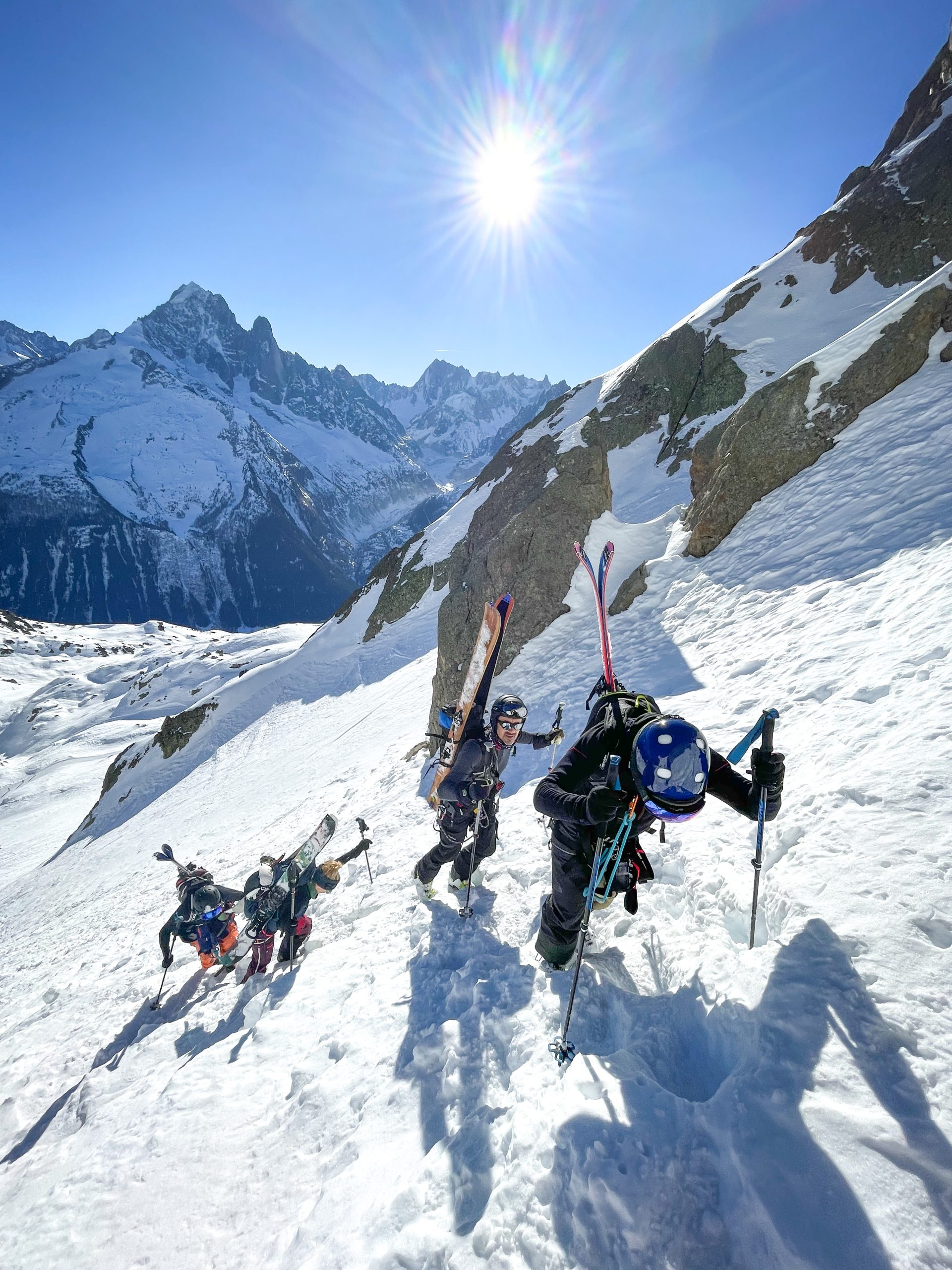 Aiguille Rouge Mont Blanc ski de randonnée Crochue Bérard alpinisme Chamonix