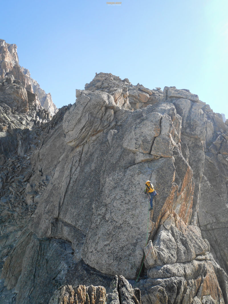 Arête du Rabouin massif du Mont Blanc Chamonix escalade alpinisme Argentière refuge