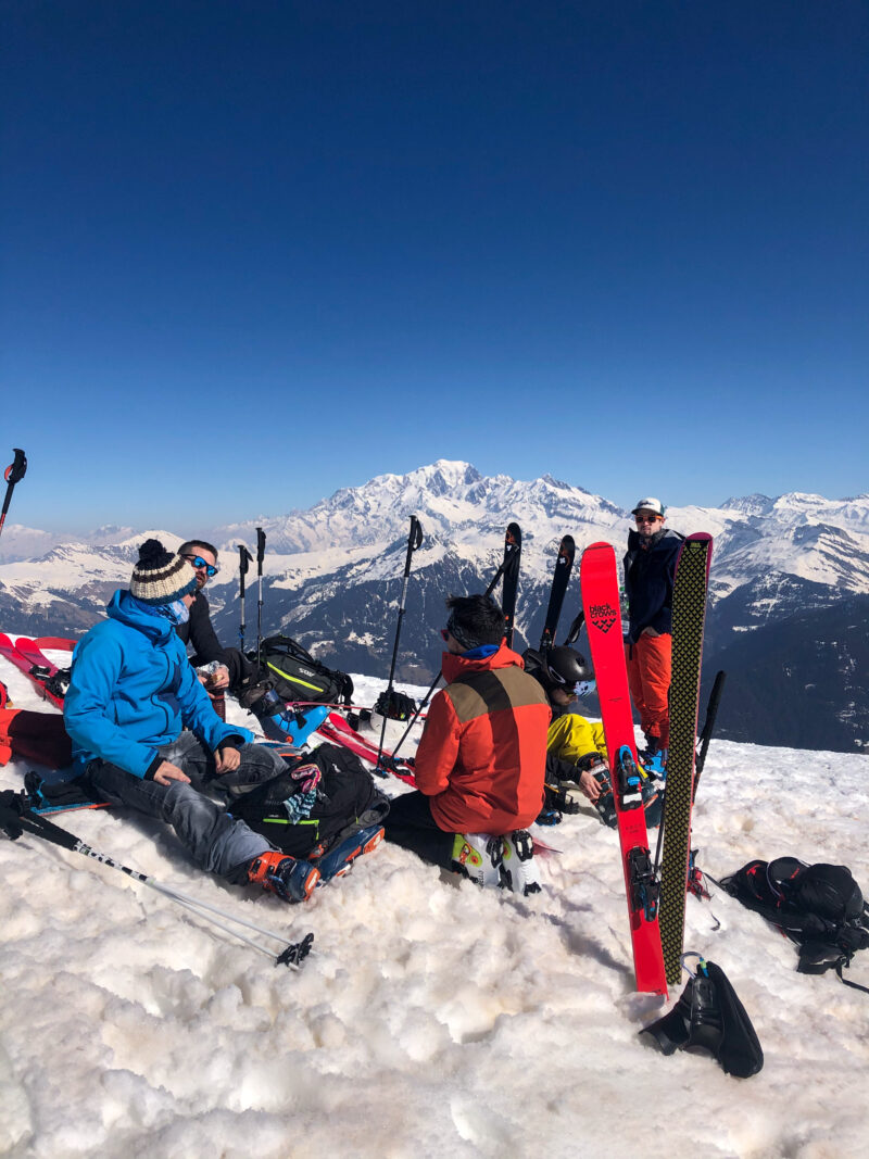 Légette du Mirantin arête est Beaufortain ski de rando ski de randonnée