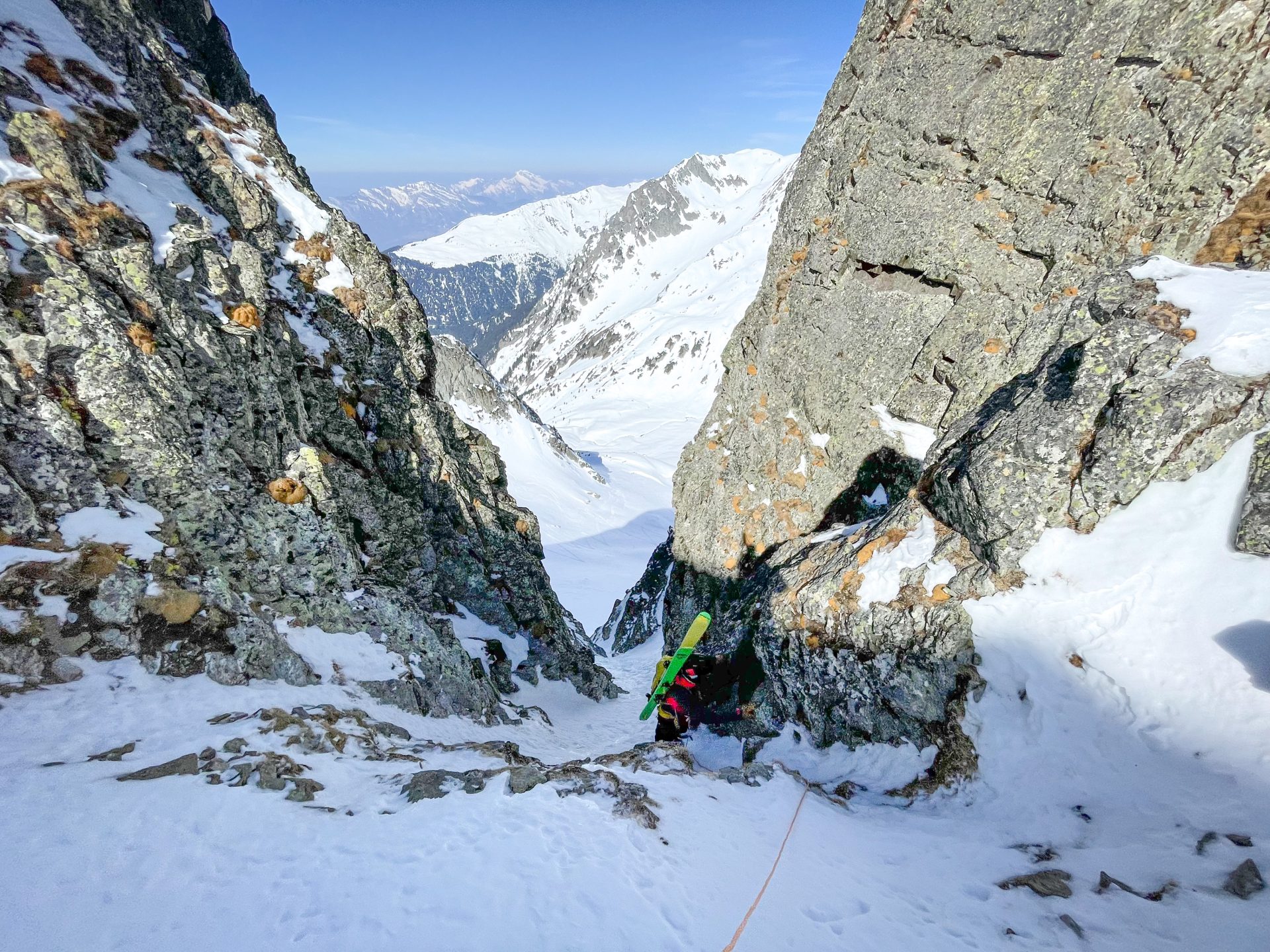 Beaufortain ski randonnée freeski freeride alpinisme couloir pointe des Besaces