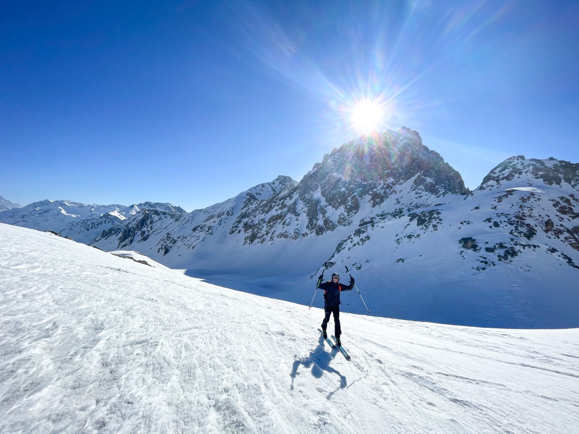 Beaufortain ski de randonnée alpinisme couloir refuge Presset aiguille de la Nova