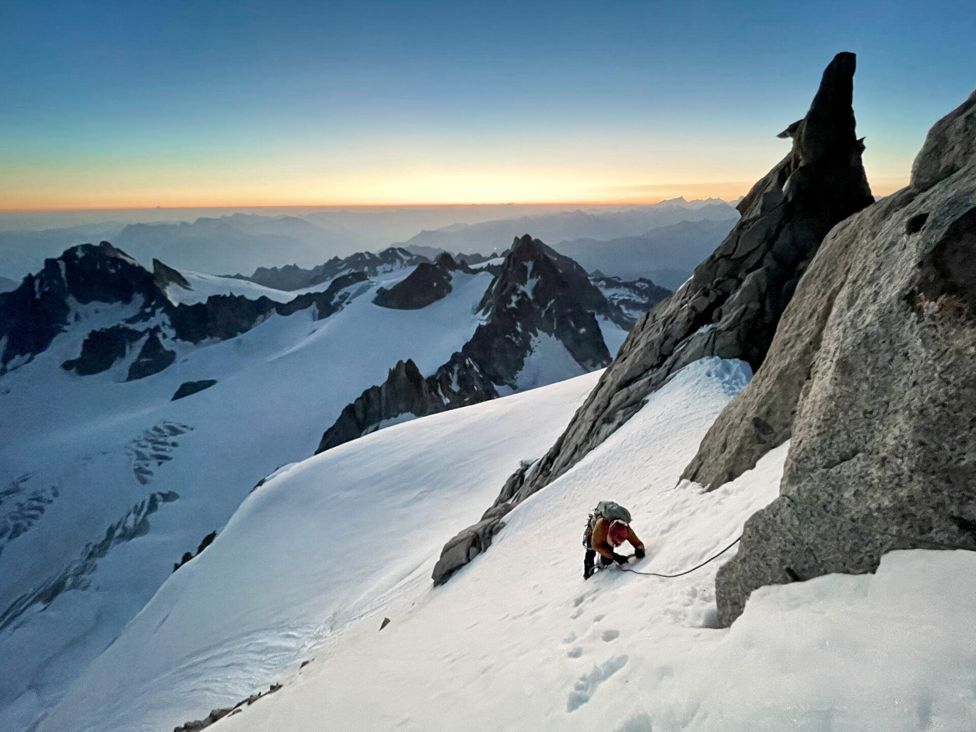 alpinisme Chardonnet arête Forbes glacier Tour Mont Blanc escalade massif refuge Albert 1er