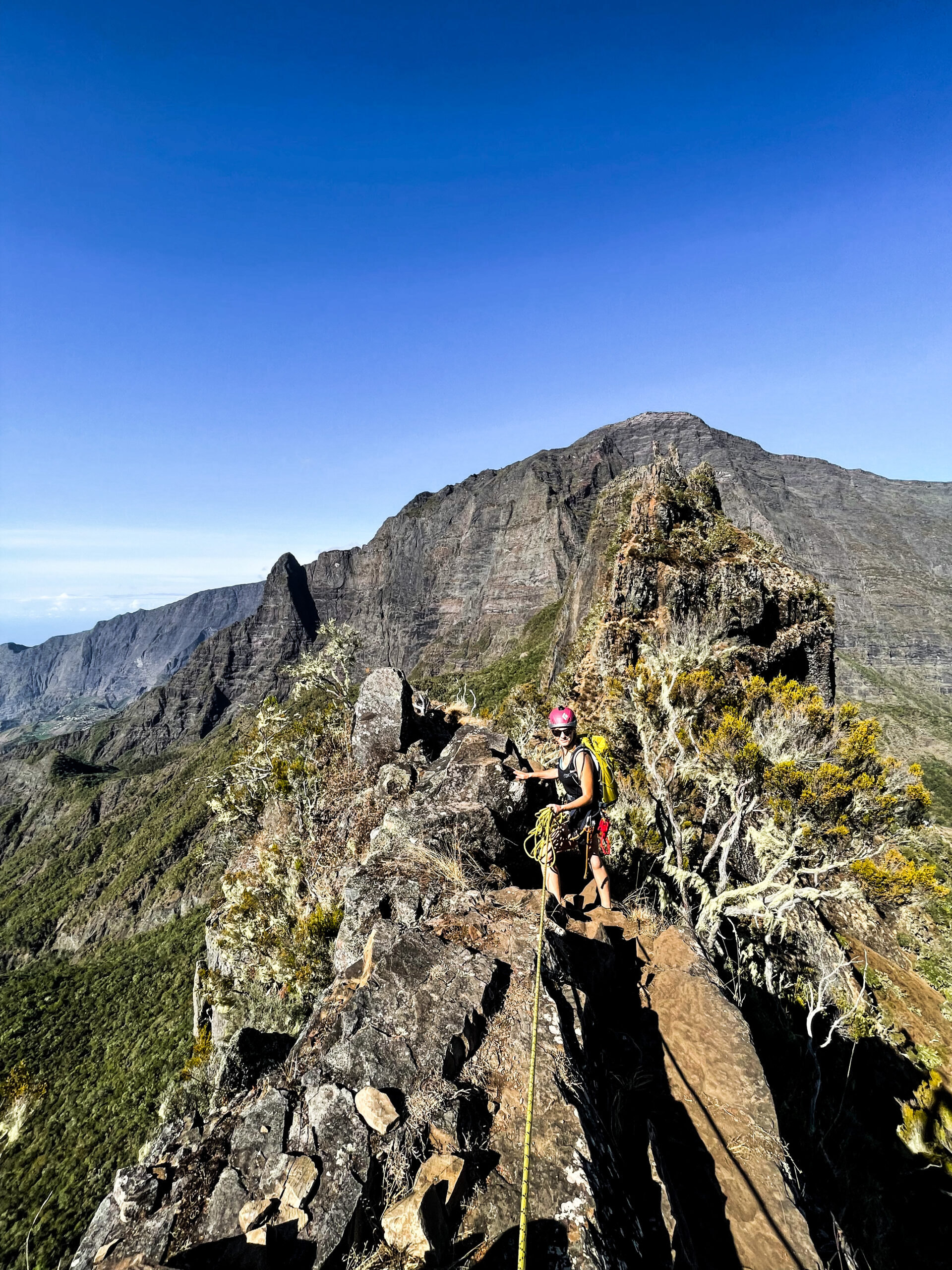 Traversée des 3 Salazes Cilaos Réunion escalade alpinisme climb climbing Mafate