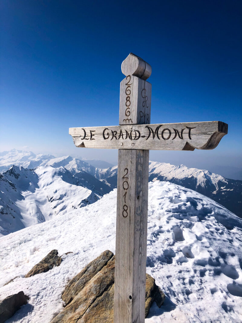 Beaufortain ski de rando ski de randonnée pente raide Grand Mont Comborsier