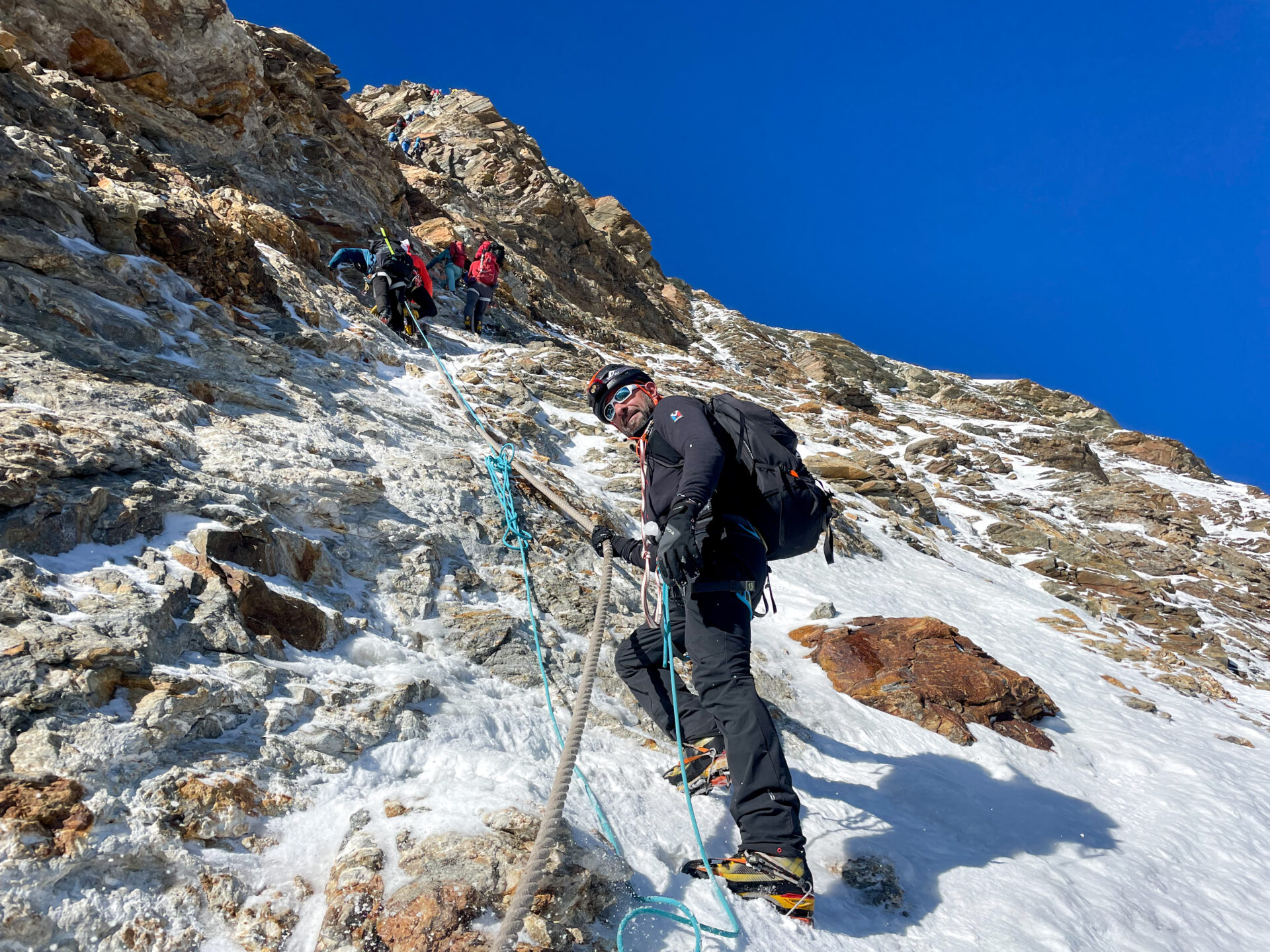 alpinisme escalade Cervin Hornli Zermatt Matterhorn Cervino Valais Suisse alpes Hornlihutte