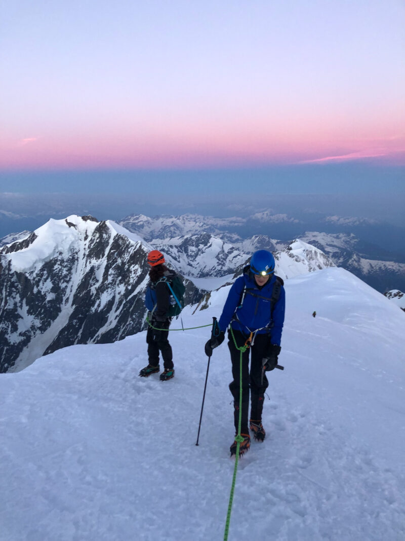 Mont Blanc refuge Gonella alpinisme glacier Dôme du Gouter Piton des Italiens arête des Bosses Miage