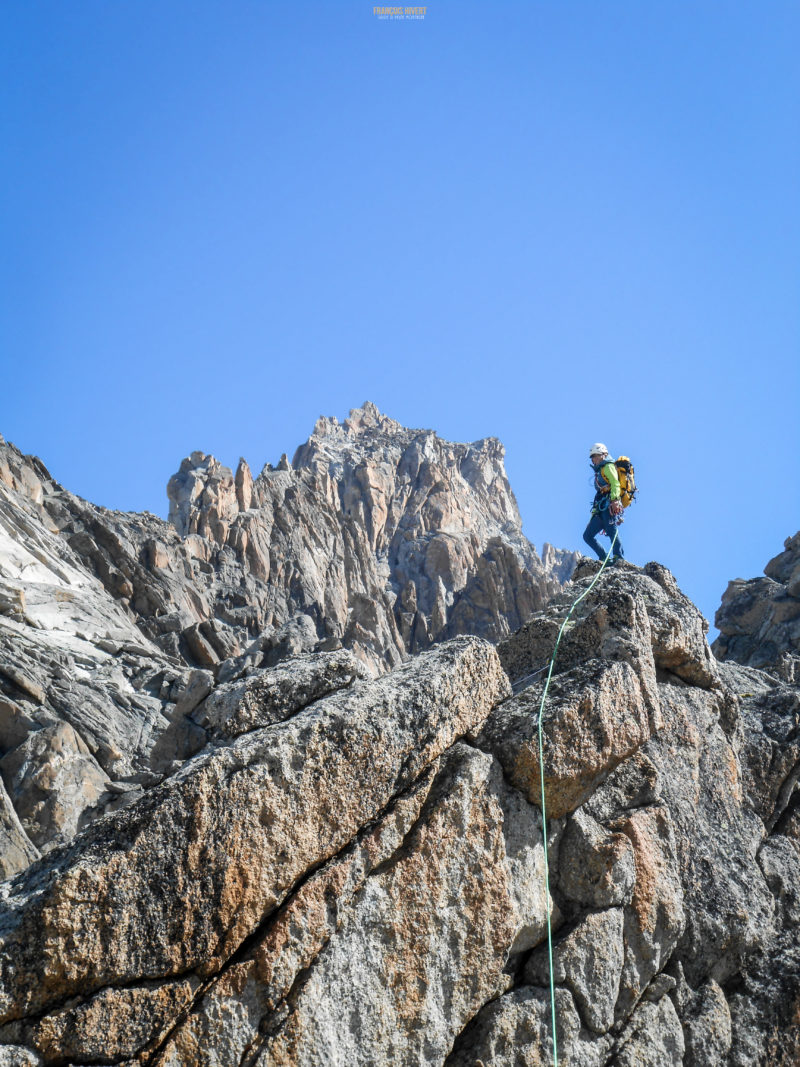 Arête du Rabouin massif du Mont Blanc Chamonix escalade alpinisme Argentière refuge