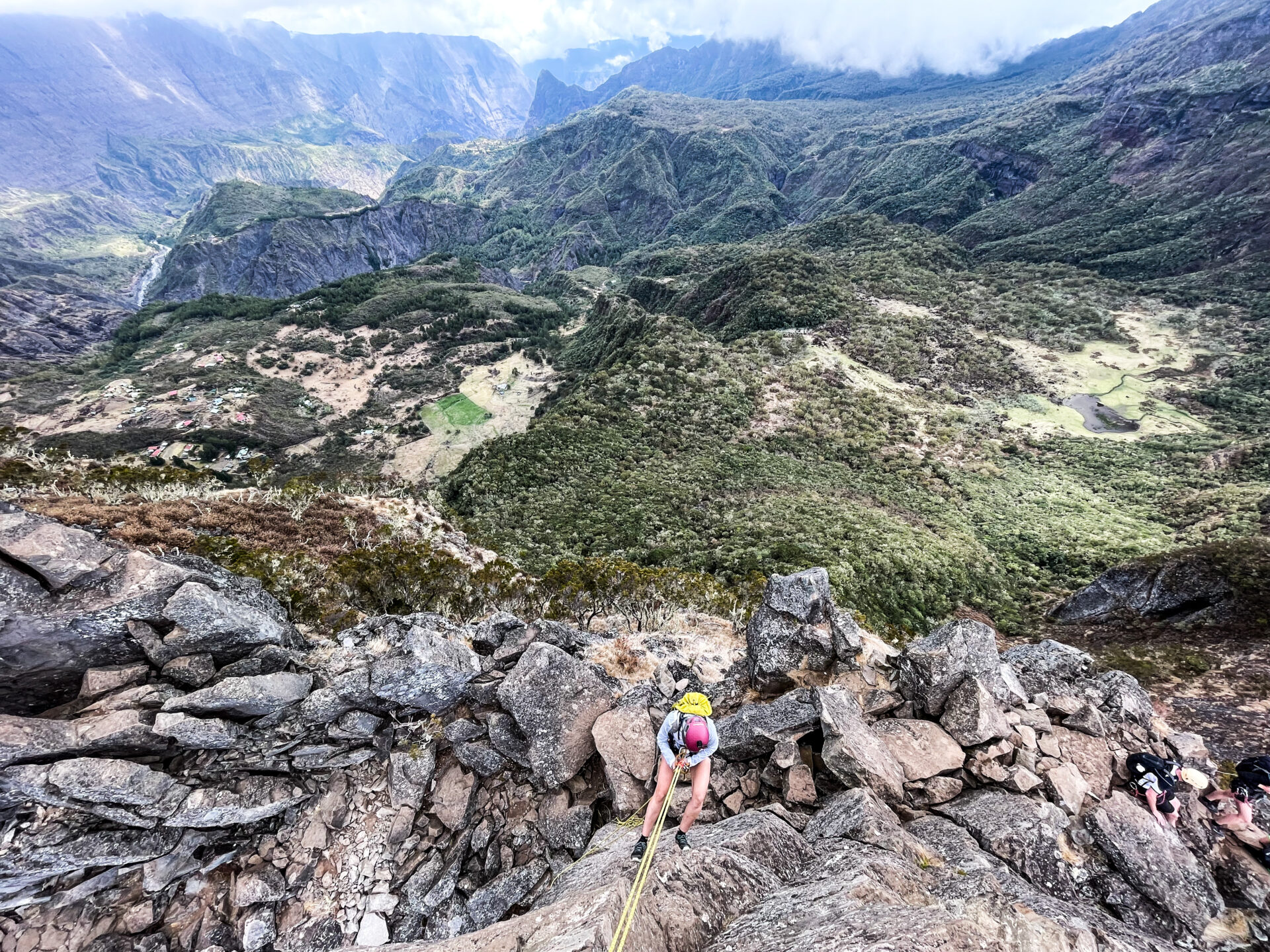 Traversée des 3 Salazes Cilaos Réunion escalade alpinisme climb climbing Mafate