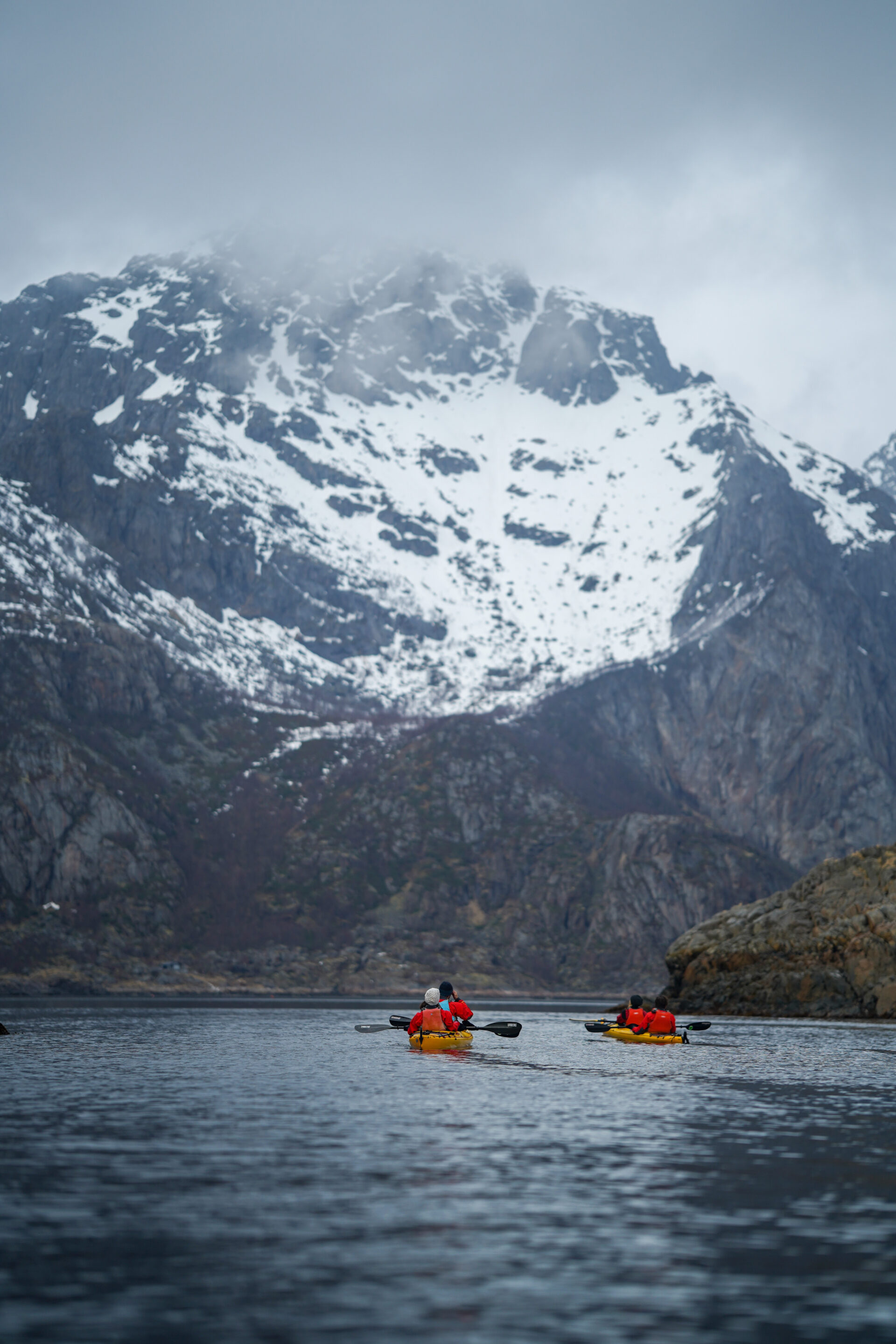 Norvège Lofoten Henningsvaer kayak paysage landscape