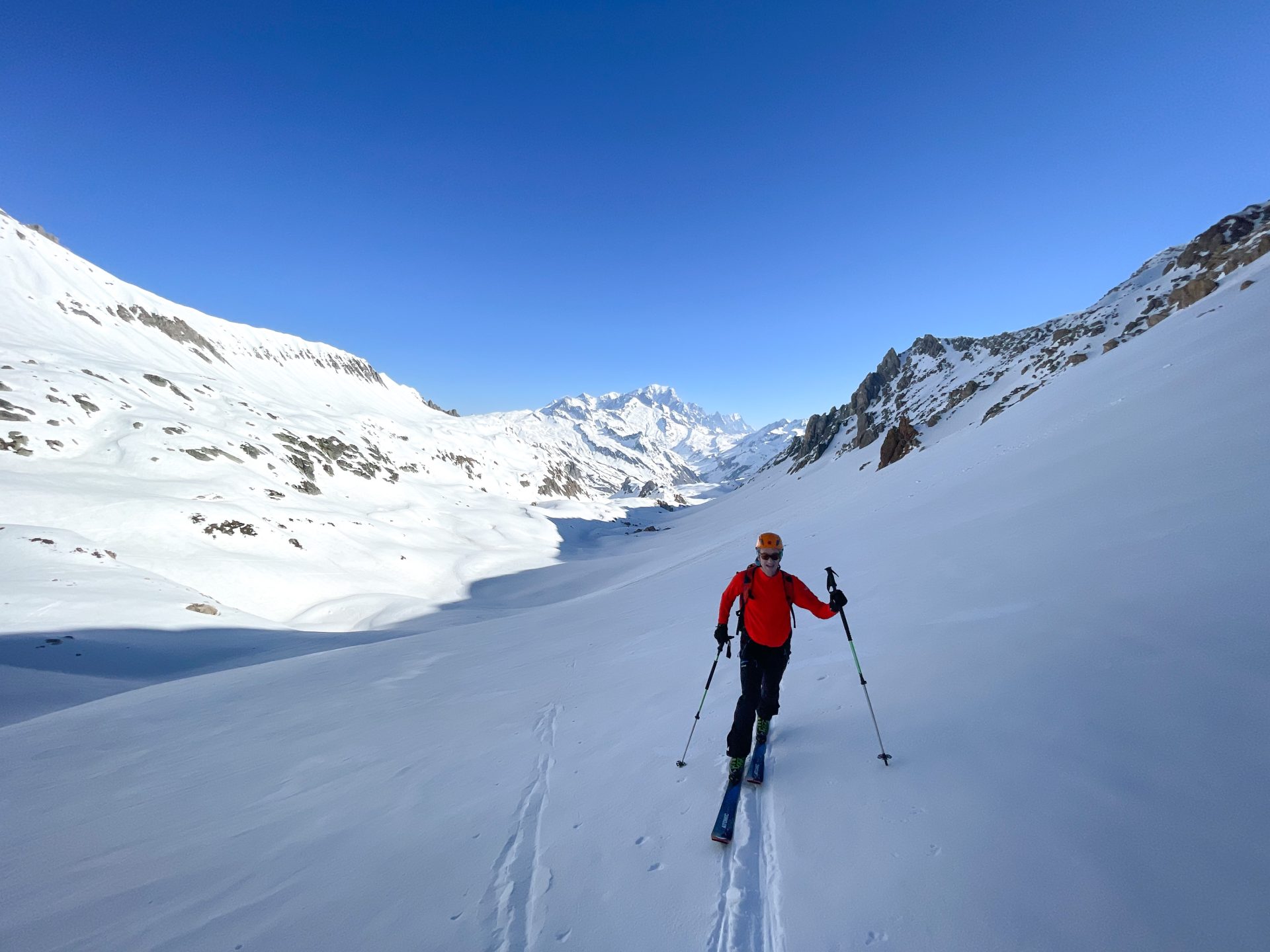 Beaufortain ski de randonnée alpinisme couloir refuge Presset aiguille de la Nova