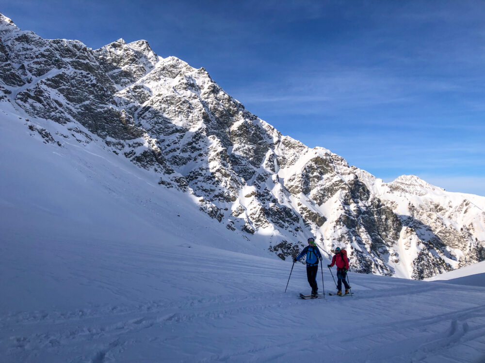 Massif Queyras ski de rando ski de randonnée Tête du Longet Saint Véran col de la Noire refuge de la Blanche