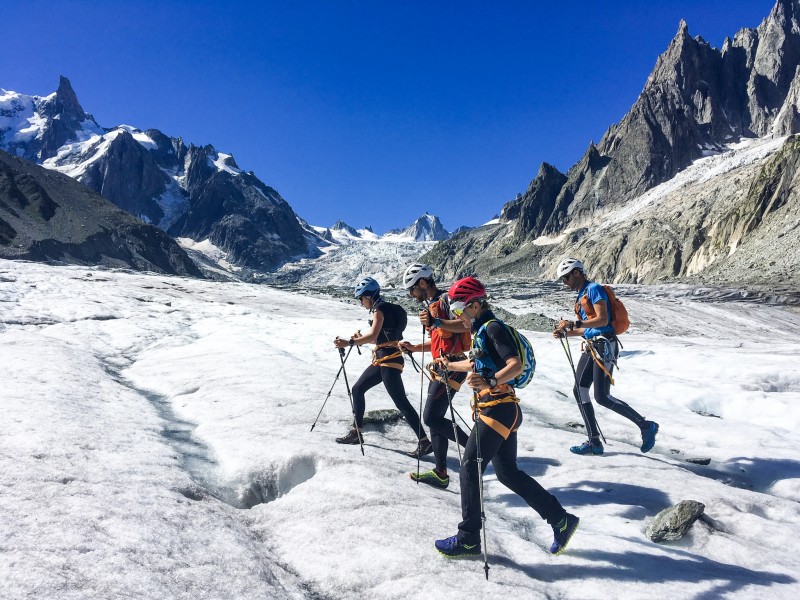 refuge couvercle mer glace Stage alpine running alpi trail Mont Blanc