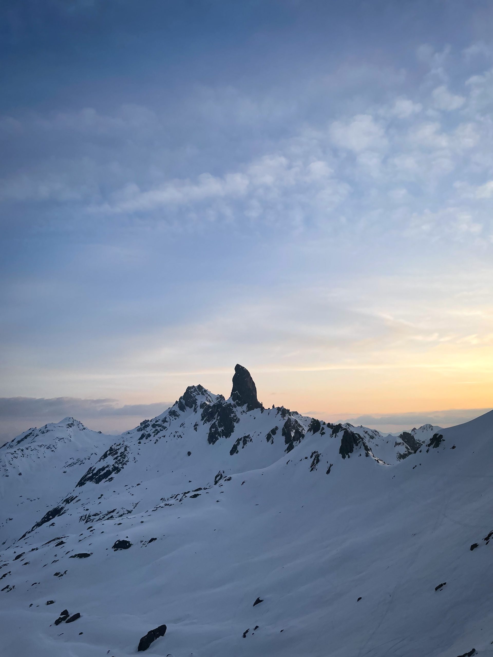 Beaufortain ski de randonnée alpinisme couloir refuge Presset aiguille de la Nova