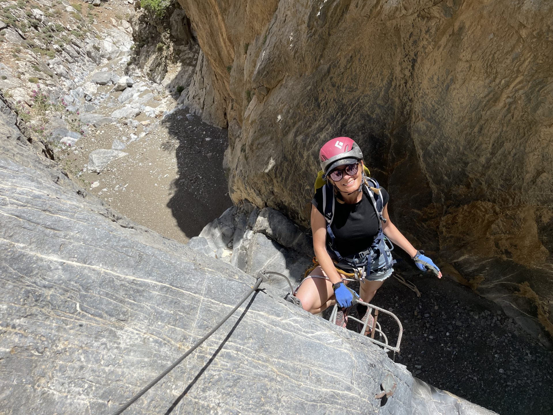 Via ferrata Grèce Crète Kapetaniana Agio Ionnanis escalade climb climbing