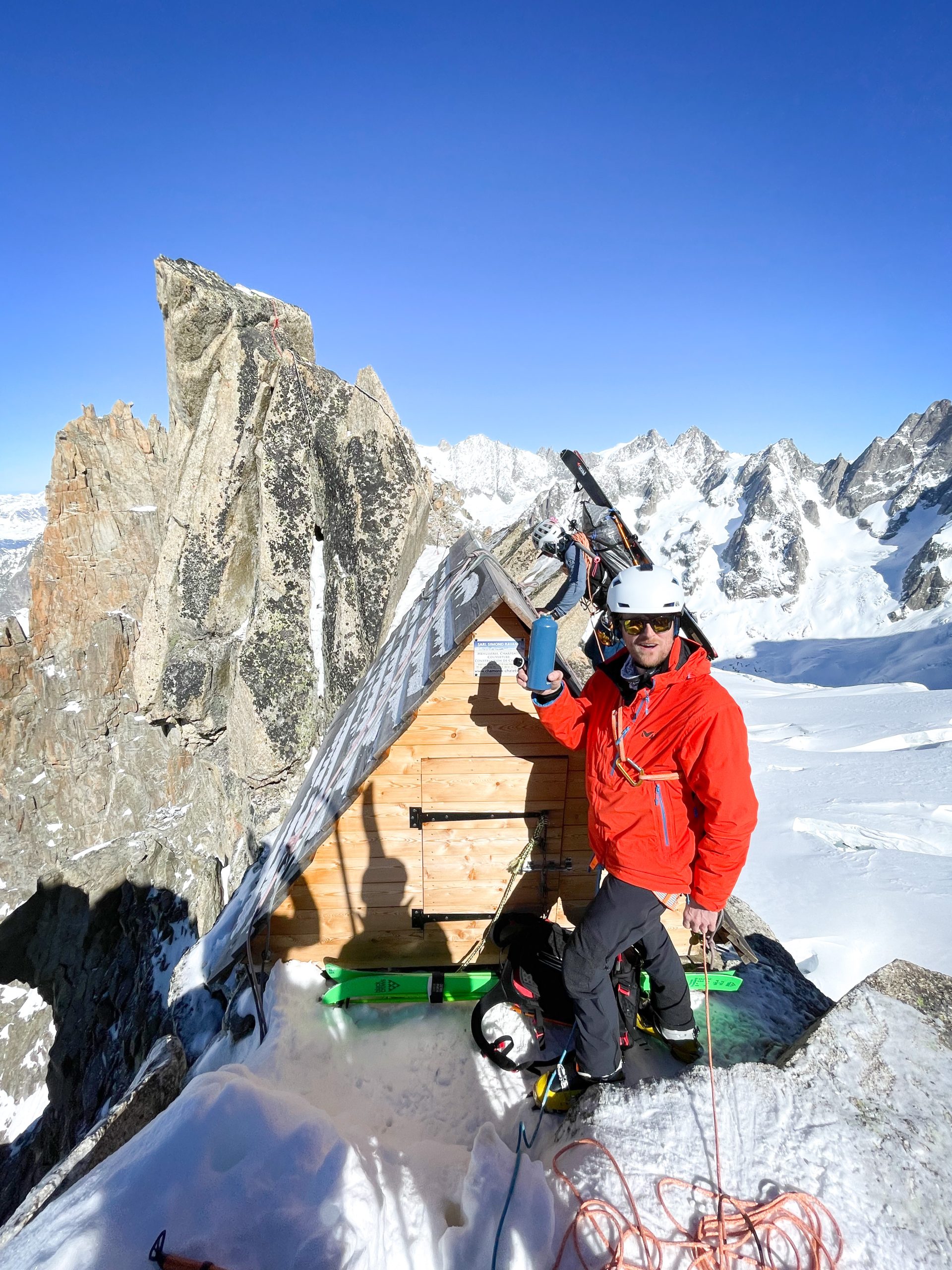 Brèche Puiseux Périade bivouac Mont Mallet Grandes Jorasses Chamonix Mont Blanc Vallée Blanche ski randonnée alpinisme