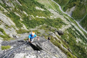 Grande voie Séloge escalade Beaufortain