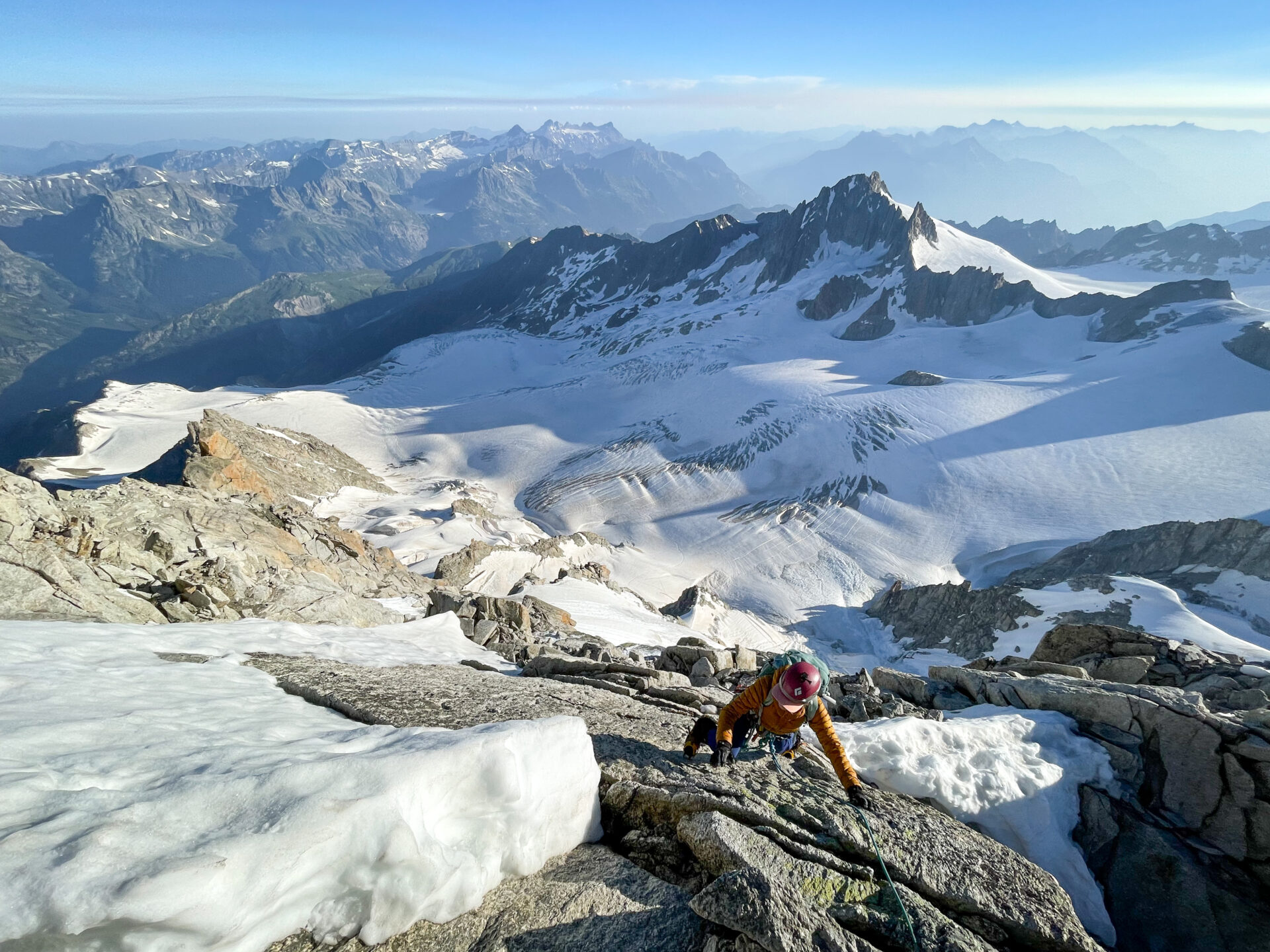 alpinisme Chardonnet arête Forbes glacier Tour Mont Blanc escalade massif refuge Albert 1er