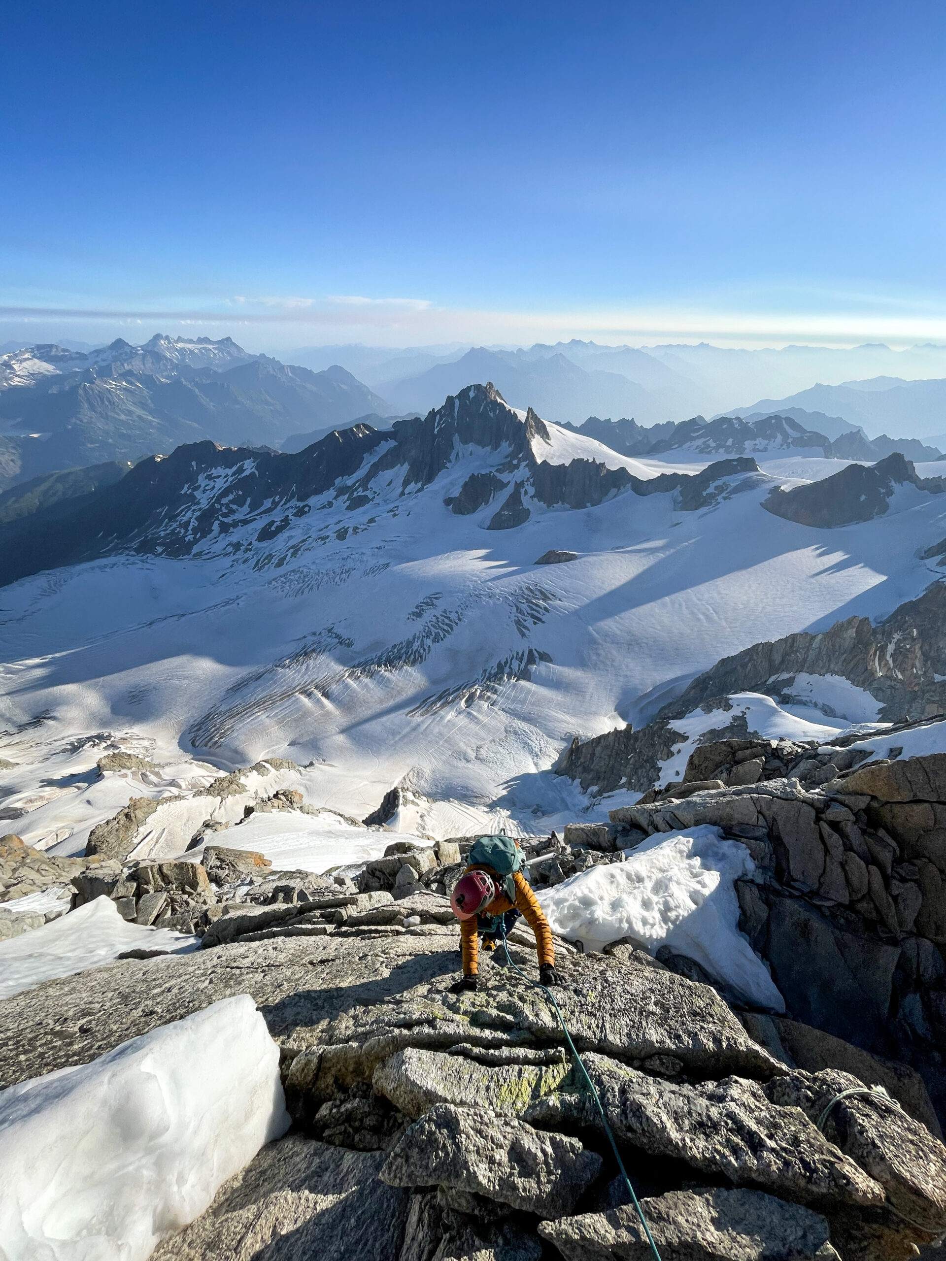 alpinisme Chardonnet arête Forbes glacier Tour Mont Blanc escalade massif refuge Albert 1er