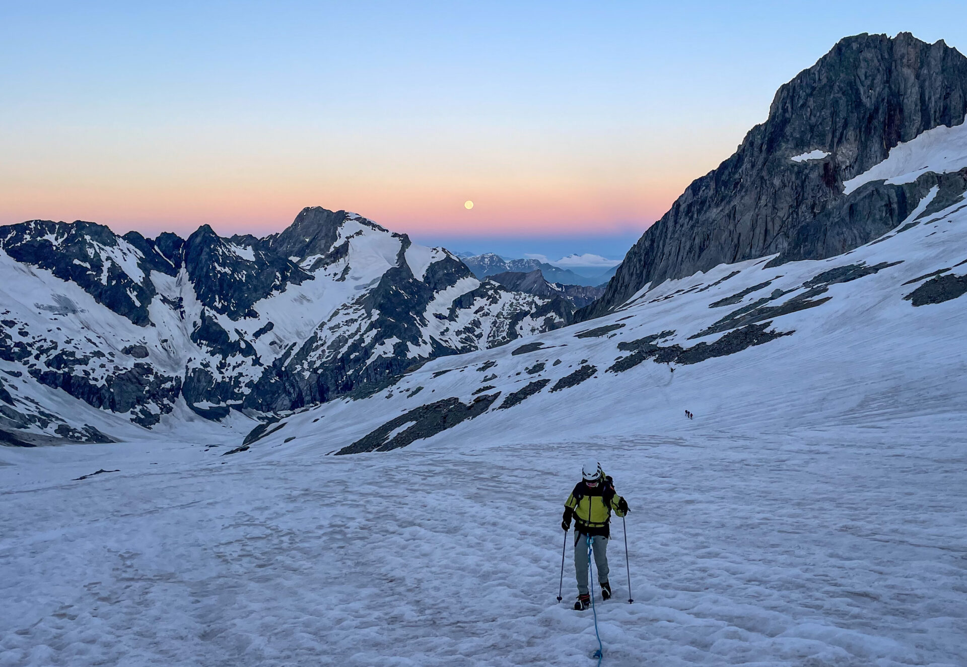 alpinisme Dôme Miage Bérangère traversée Tré La Tête Mont Blanc refuge Conscrits glacier