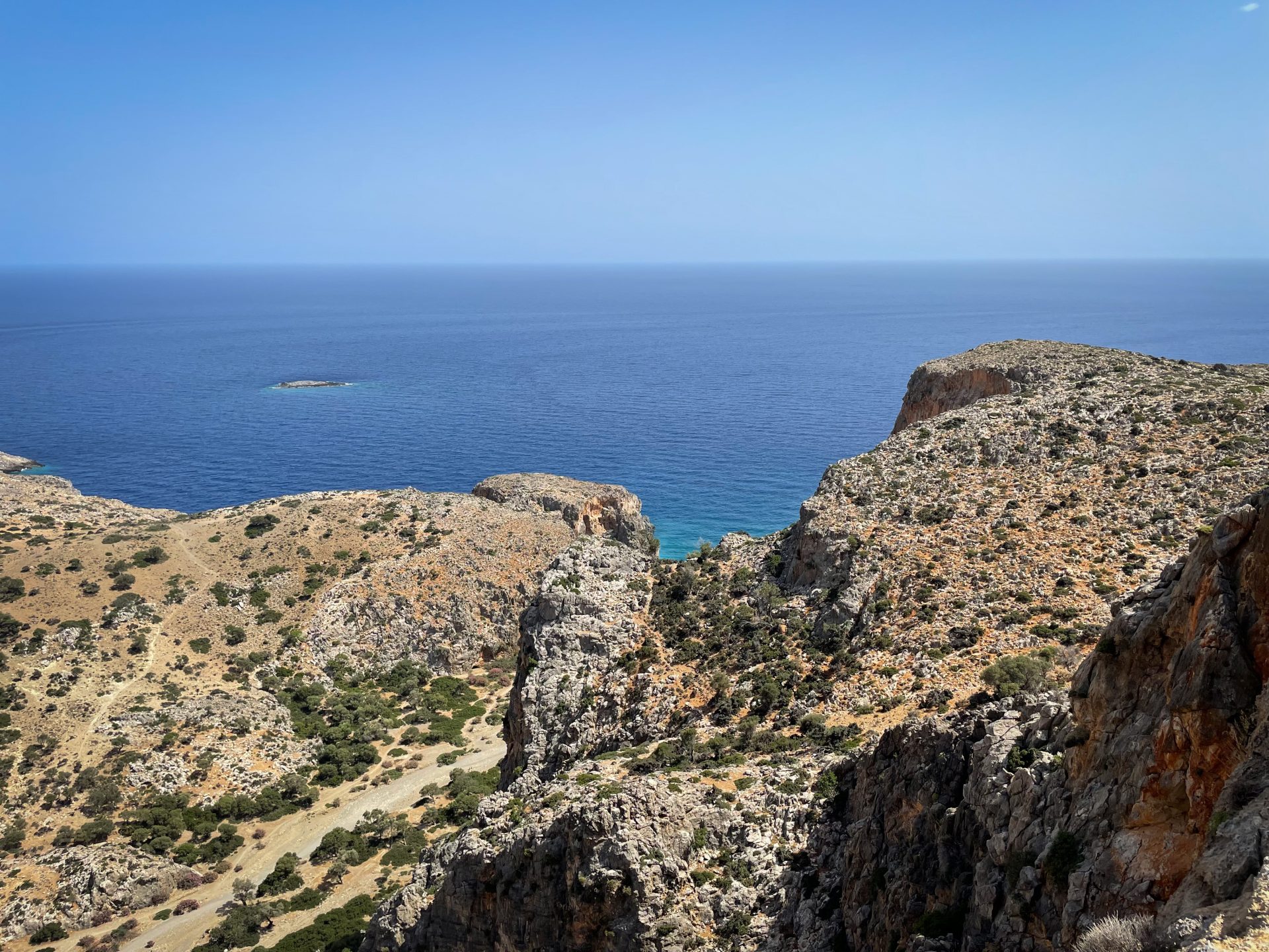 grande voie Escalade Grèce île Crète Agio Faranfo Farago Le syndrome de Calimero climb climbing