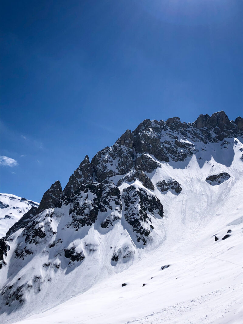 Beaufortain ski de pente raide ski de rando ski de randonnée les Contamines aiguille de la Pennaz