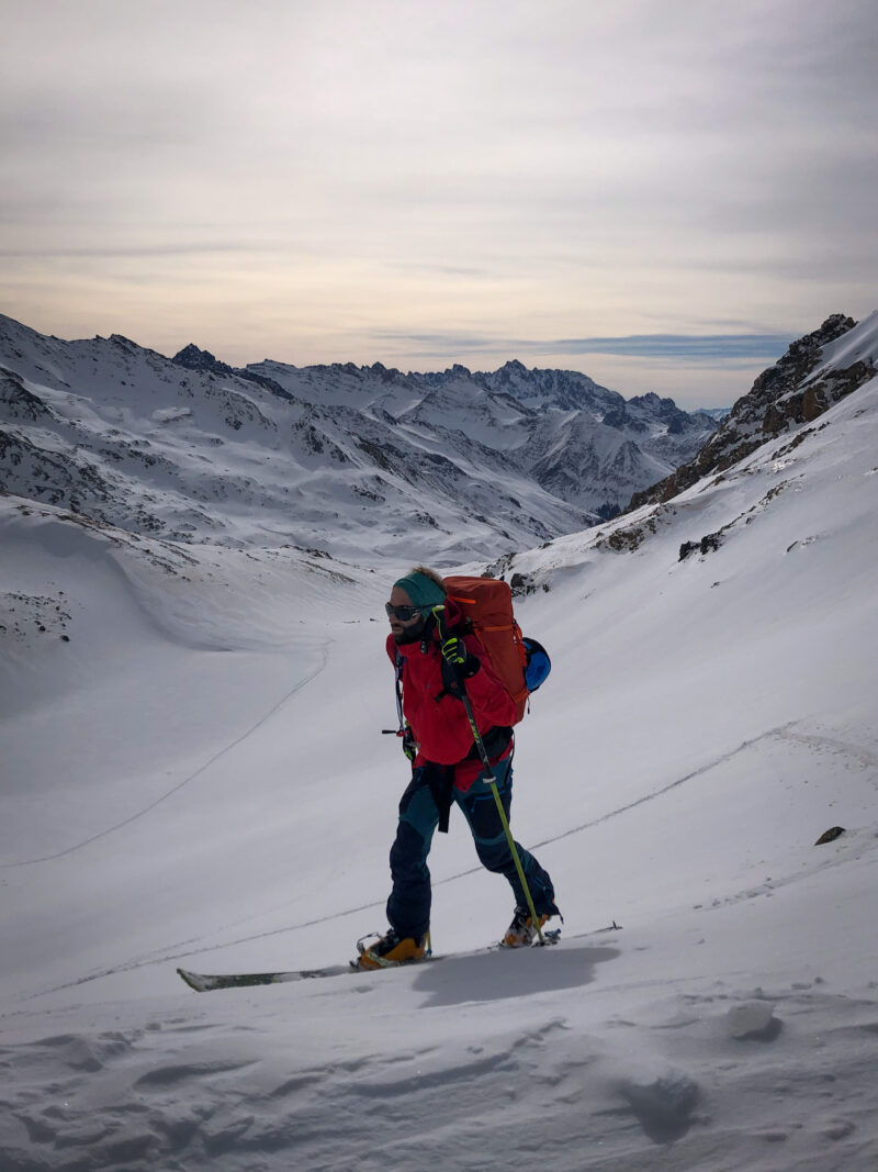 Massif Queyras ski de rando ski de randonnée Tête du Longet Saint Véran col de la Noire refuge de la Blanche