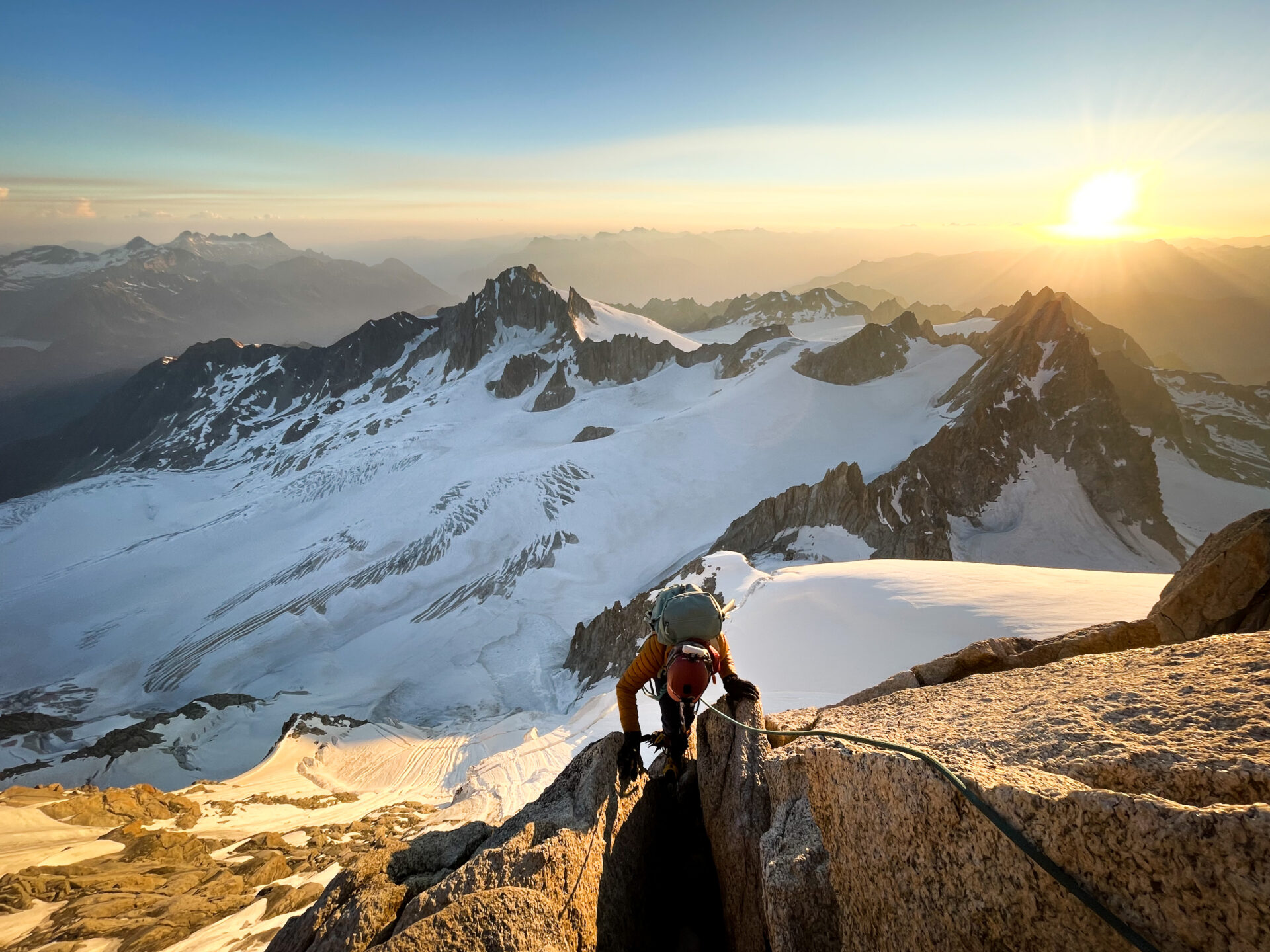 alpinisme Chardonnet arête Forbes glacier Tour Mont Blanc escalade massif refuge Albert 1er