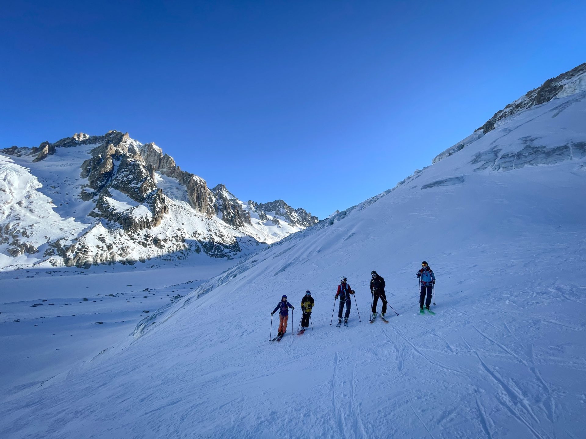 Grand Montet glacier Argentière Chamonix Mont Blanc ski randonnée alpinisme