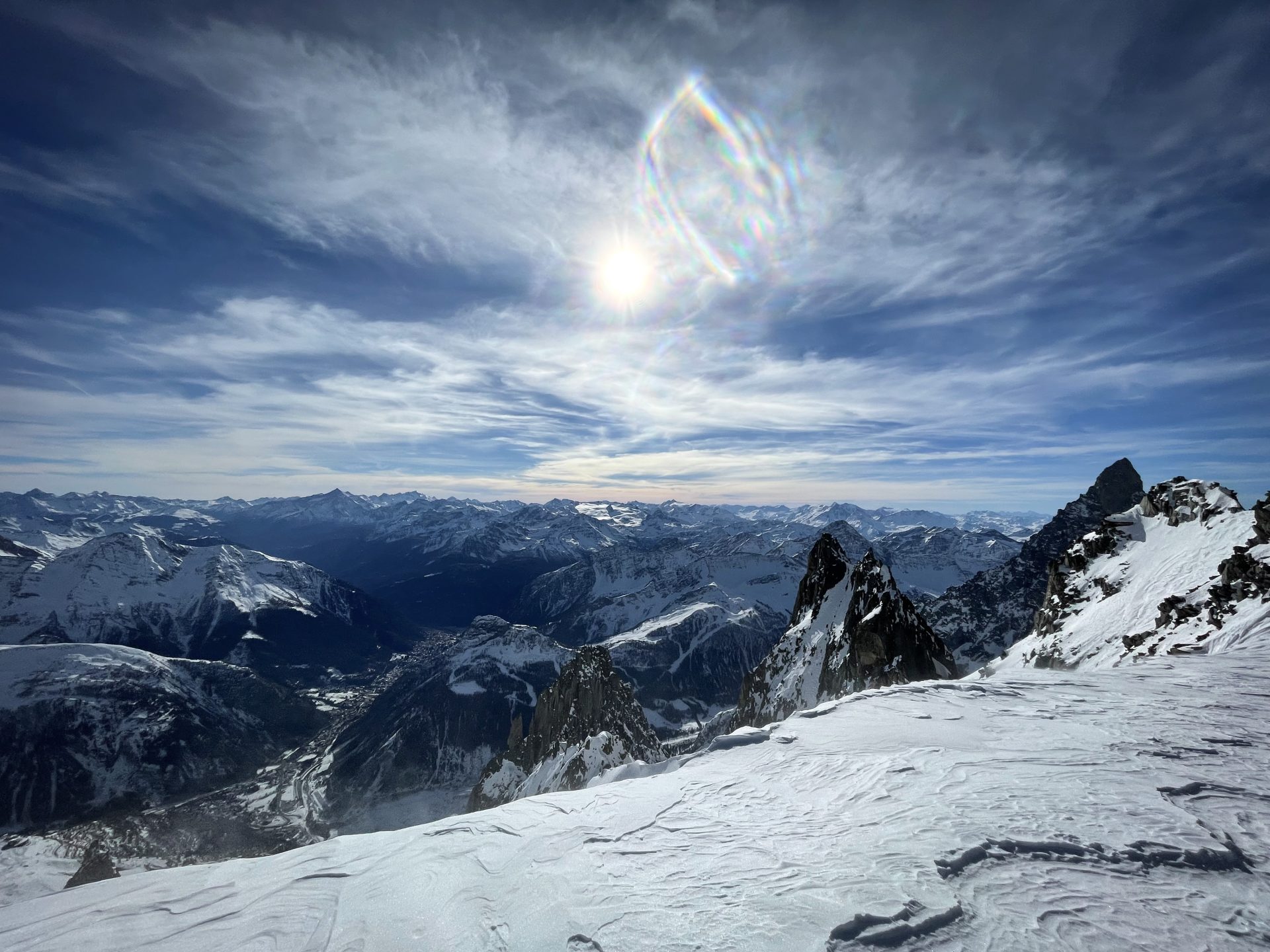 col d'Entrèves pente de la Vierge Chamonix Mont Blanc Vallée Blanche ski randonnée alpinisme