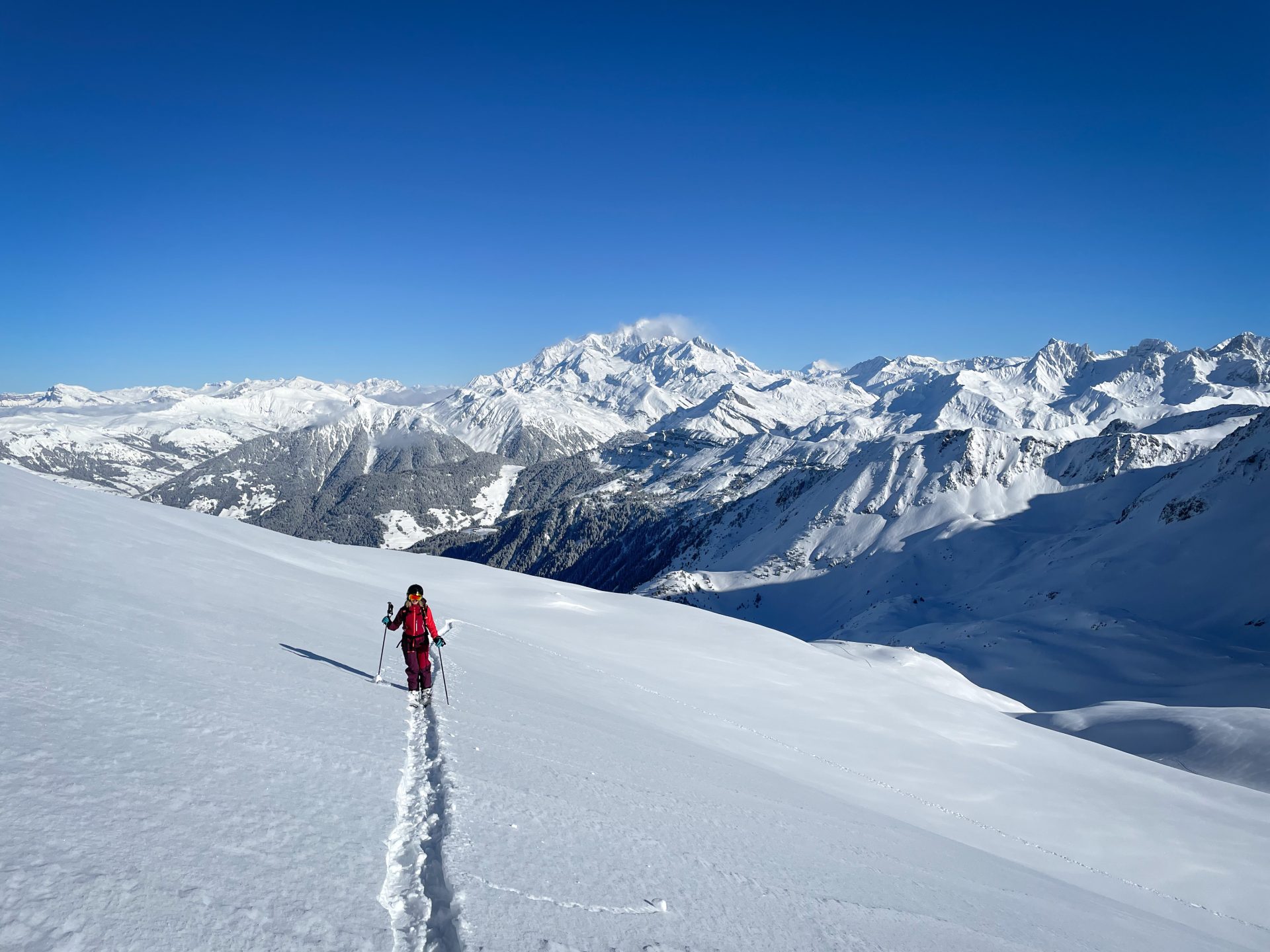 Beaufortain ski randonnée splitboard Arêches pointe du Dard poudreuse