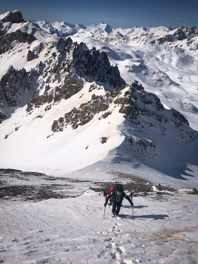 Queyras ski de randonnée Pic du Cros col du Lauzon Arvieux ski de rando