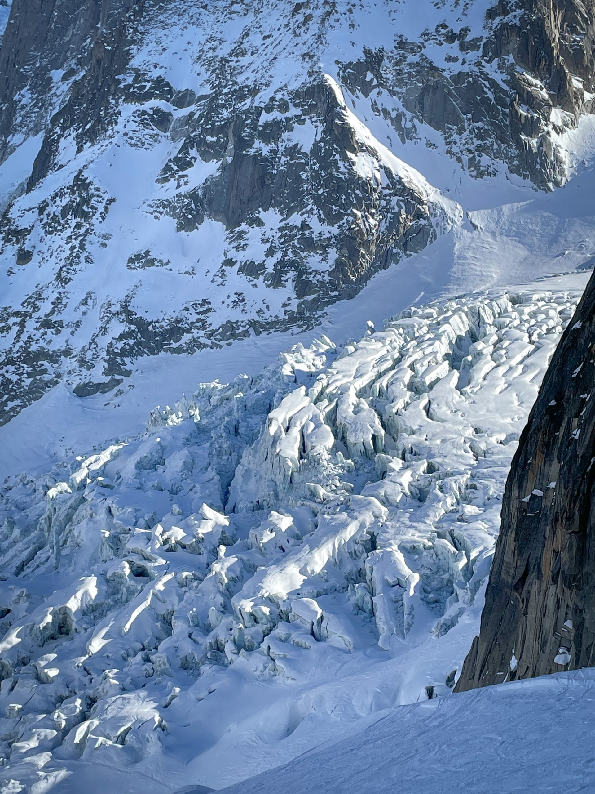 col d'Entrèves pente de la Vierge Chamonix Mont Blanc Vallée Blanche ski randonnée alpinisme