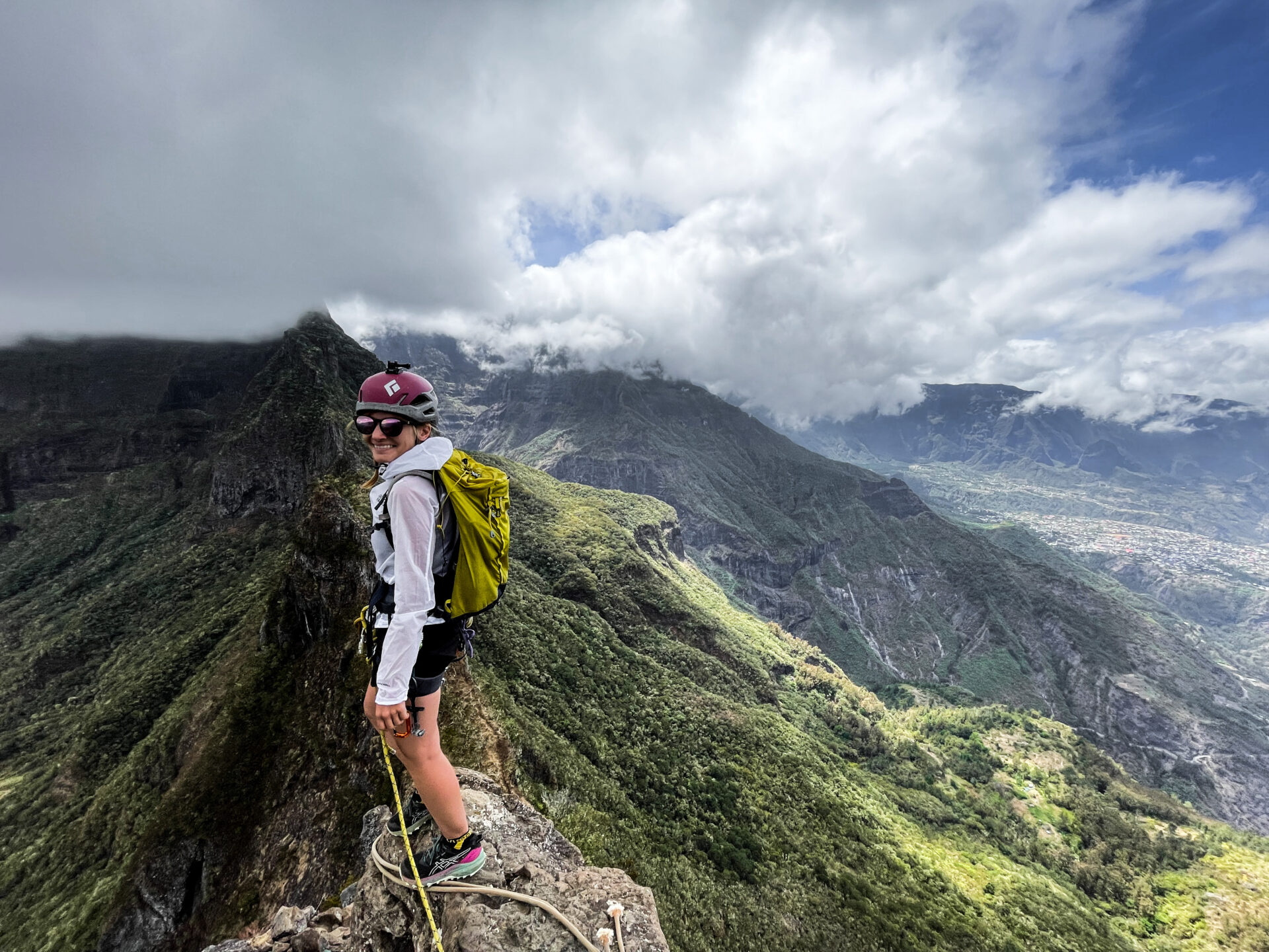 Traversée des 3 Salazes Cilaos Réunion escalade alpinisme climb climbing Mafate