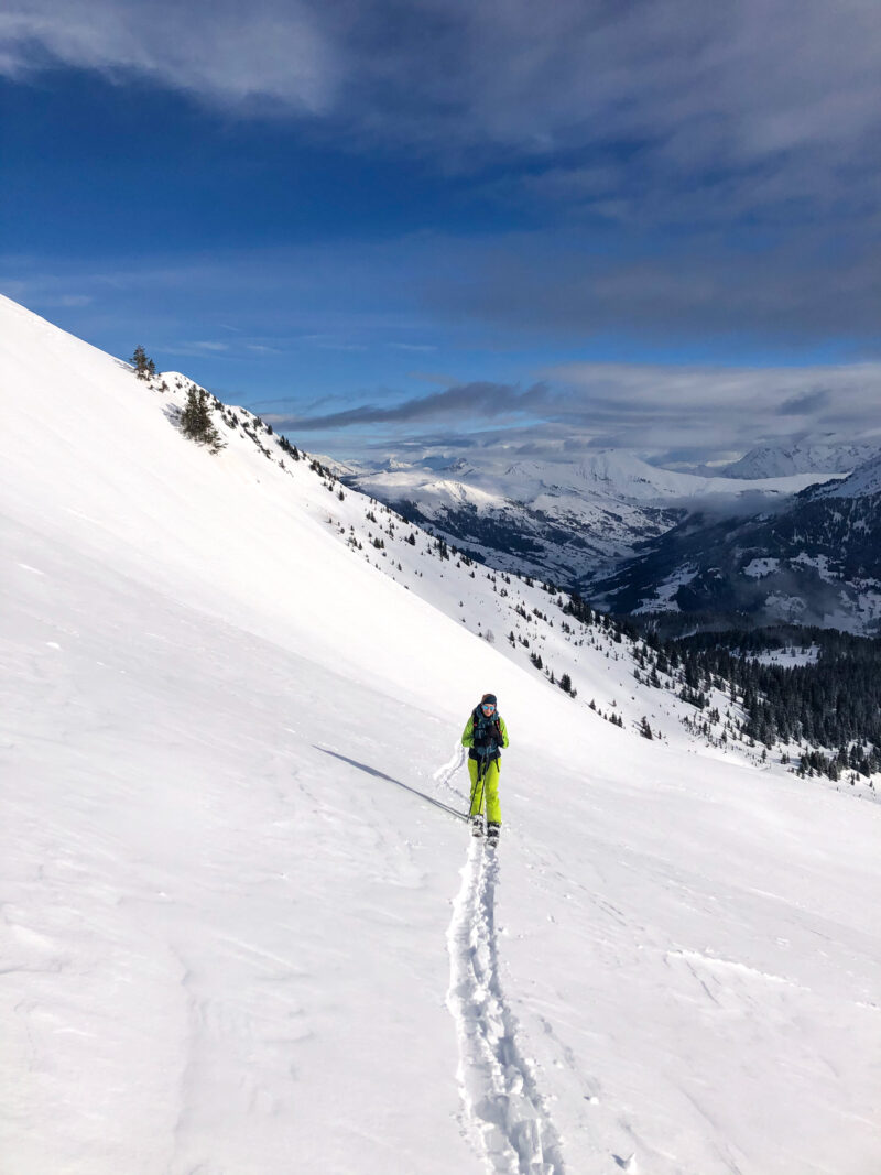 Ski de randonnée legette du Mirantin Plan Villard Beaufortain Arêches Beaufort