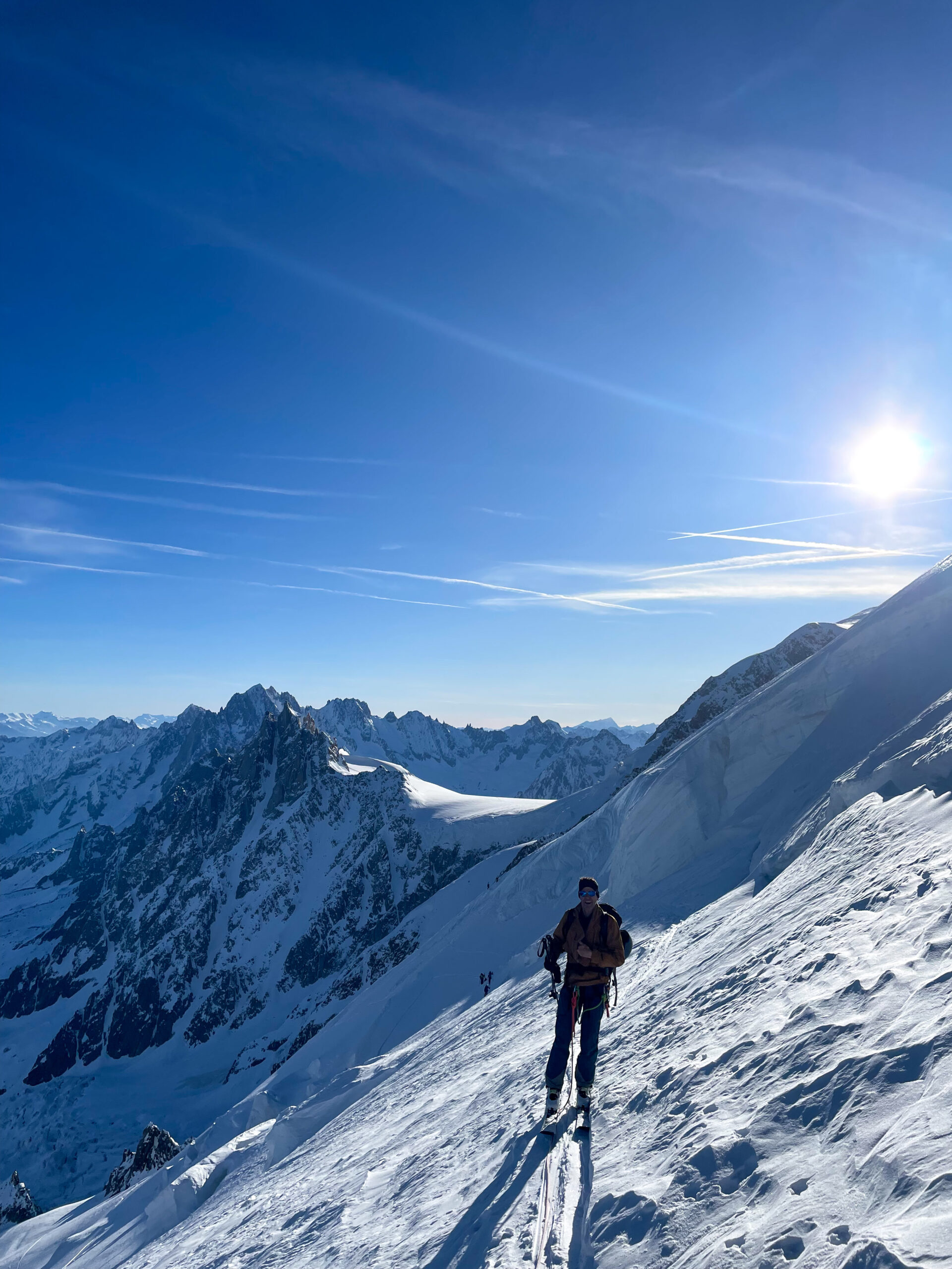 alpinisme ski randonnée Mont Blanc Chamonix Dôme Gouter arête nord Bosses refuge Grands Mulets glacier Bosson face nord Vallot