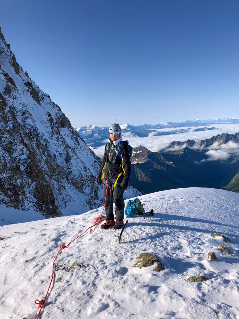 Alpinisme escalade Mont Blanc Dôme des Glaciers arête des Lanchettes refuge Robert Blanc les Chapieux