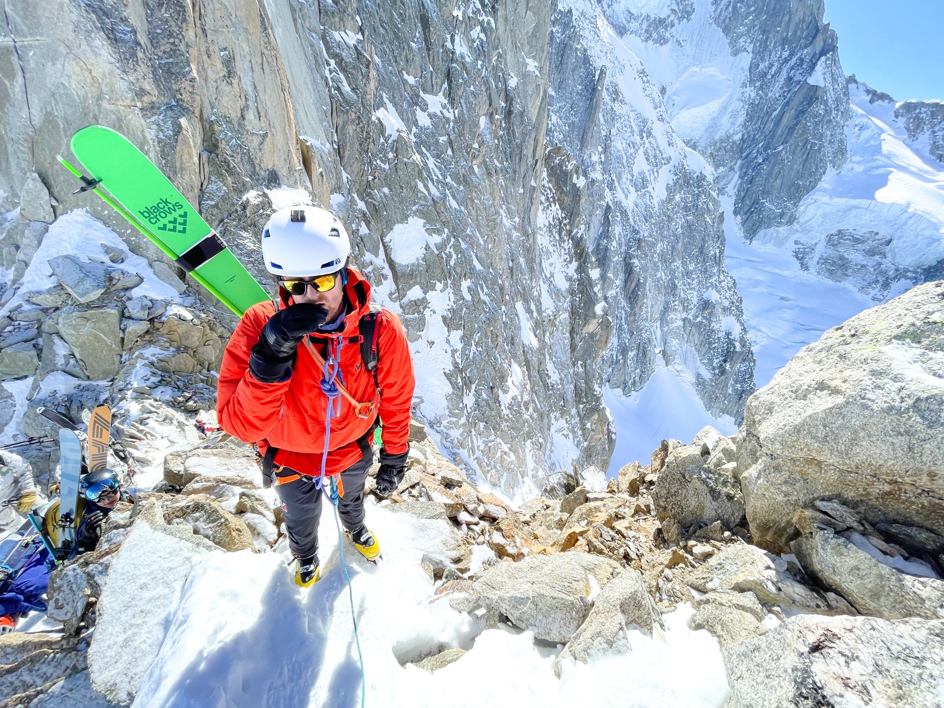 Brèche Puiseux Périade bivouac Mont Mallet Grandes Jorasses Chamonix Mont Blanc Vallée Blanche ski randonnée alpinisme