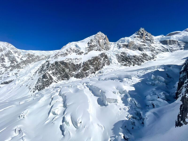 alpinisme ski randonnée Mont Blanc Chamonix Dôme Gouter arête nord Bosses refuge Grands Mulets glacier Bosson face nord Vallot