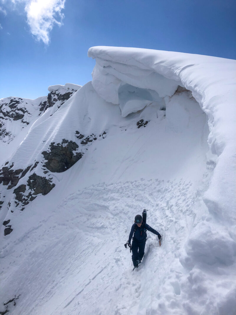 Mont Oreb face nord Aiguille Rouge Mont Blanc ski de randonnée ski de pente raide ski de rando