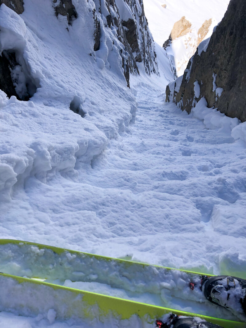 Beaufortain ski de pente raide ski de rando ski de randonnée les Contamines aiguille de la Pennaz