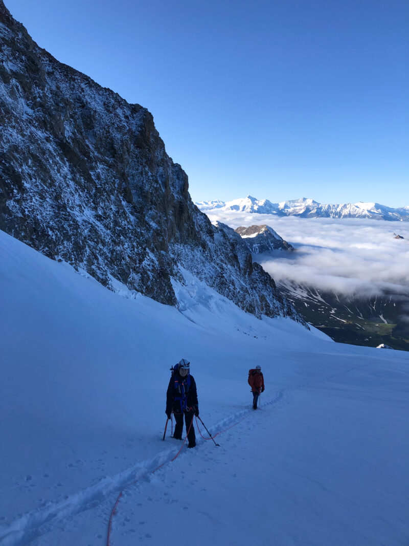 Alpinisme Dôme des Glaciers refuge Robert Blanc Beaufortain escalade Mont Blanc aiguille des Glaciers