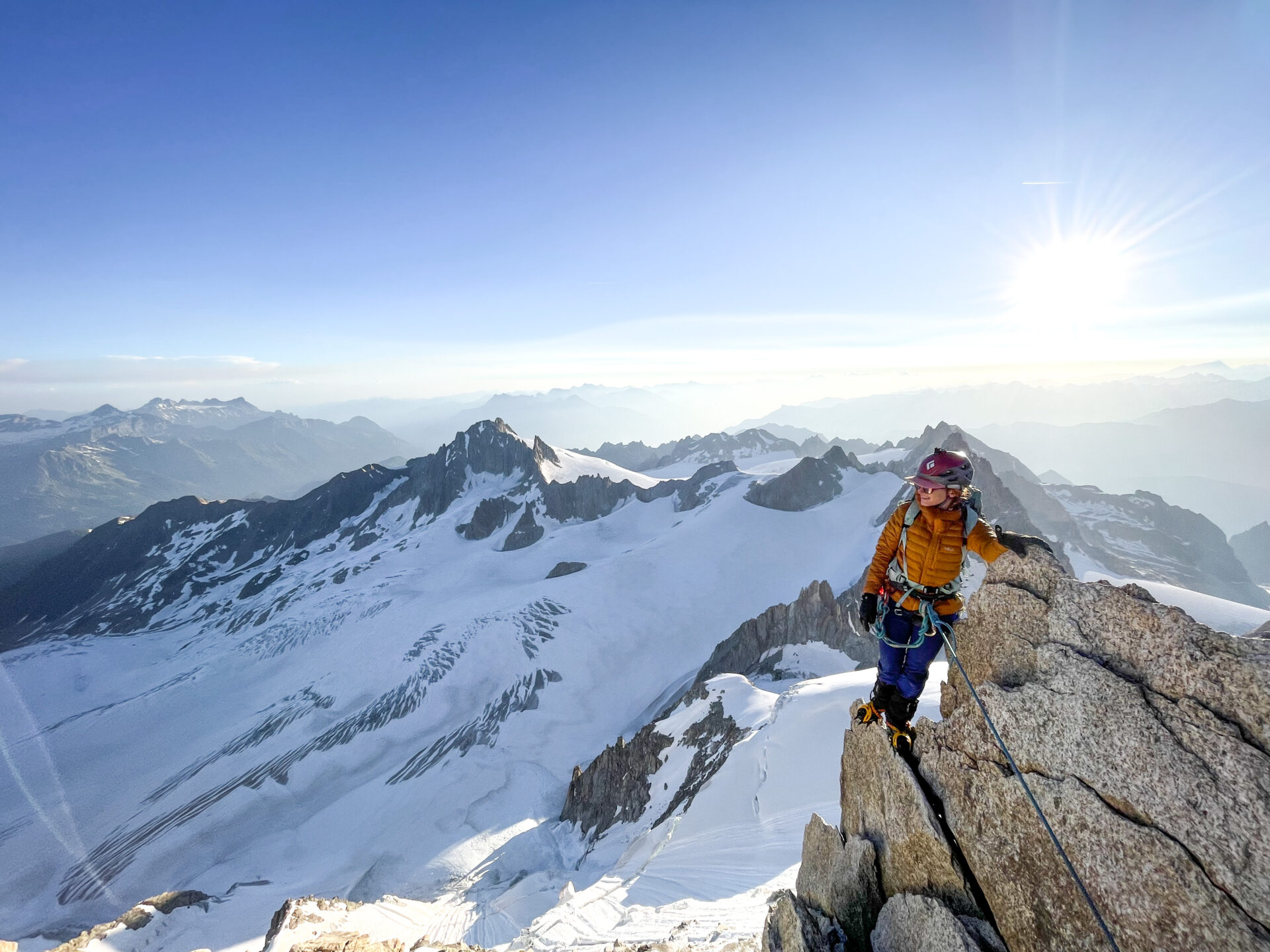 alpinisme Chardonnet arête Forbes glacier Tour Mont Blanc escalade massif refuge Albert 1er