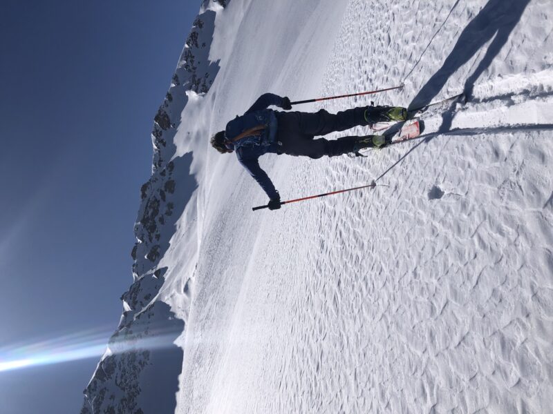 Pointe d'Arpire Beaufortain ski pente raide ski de rando ski de randonnée Arêches Beaufort Roselend ouverture steep ski skiing