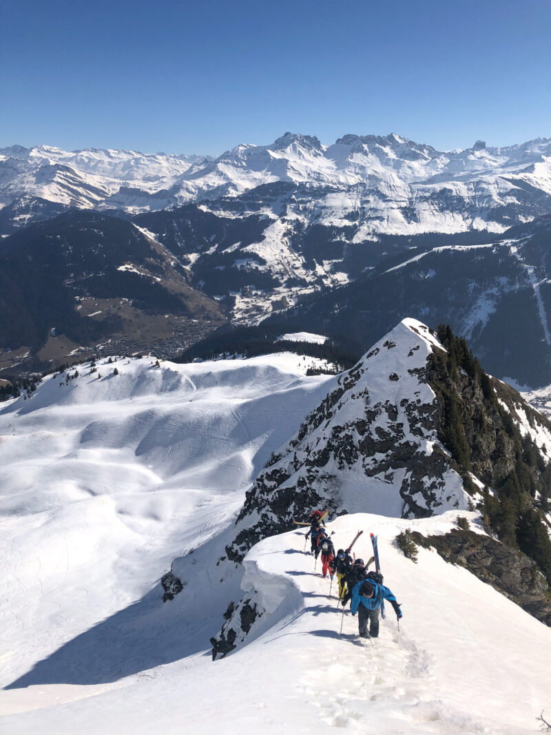 Légette du Mirantin arête est Beaufortain ski de rando ski de randonnée