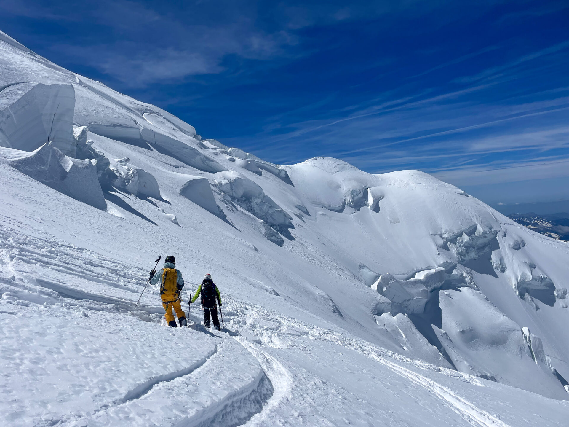 alpinisme ski randonnée Mont Blanc Chamonix Dôme Gouter arête nord Bosses refuge Grands Mulets glacier Bosson face nord Vallot